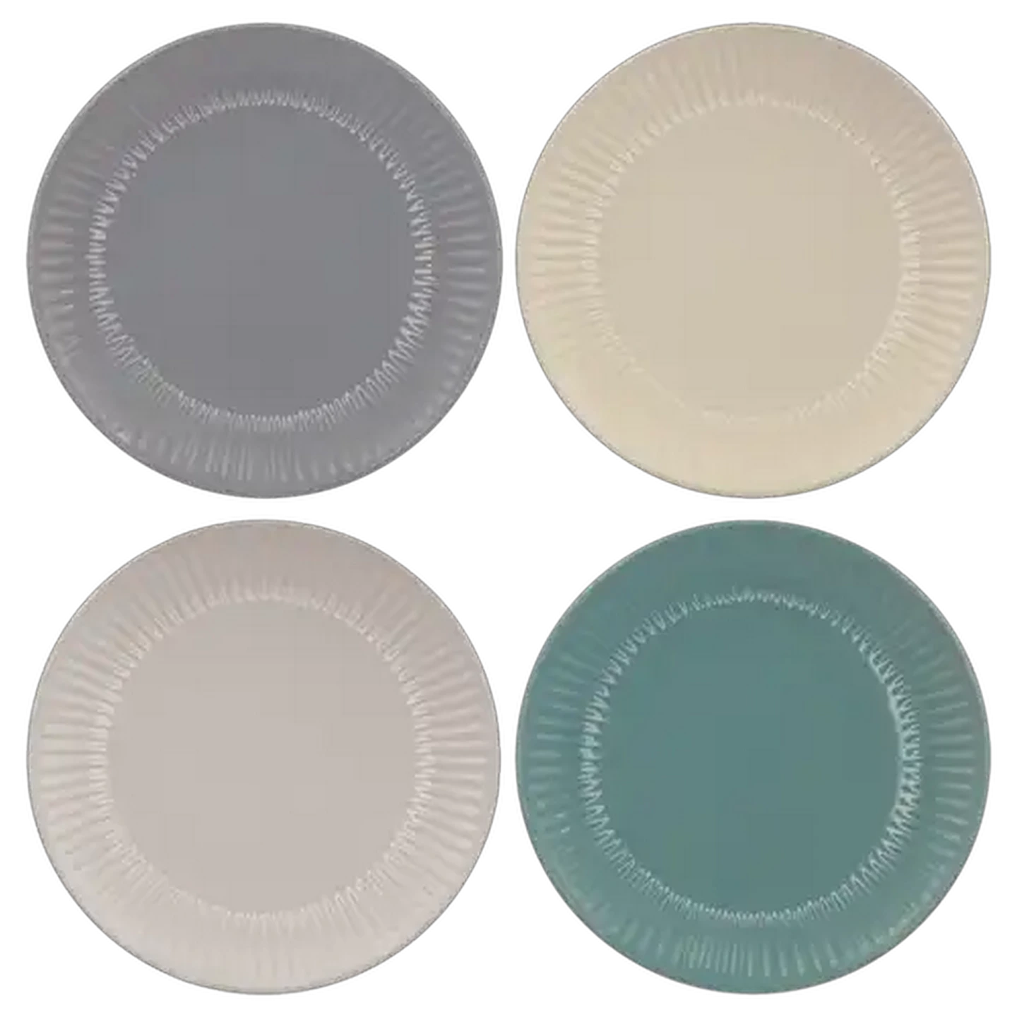 Image of Coastal Ridge Stoneware Dinner Plate 27.5cm (Colour May Vary)