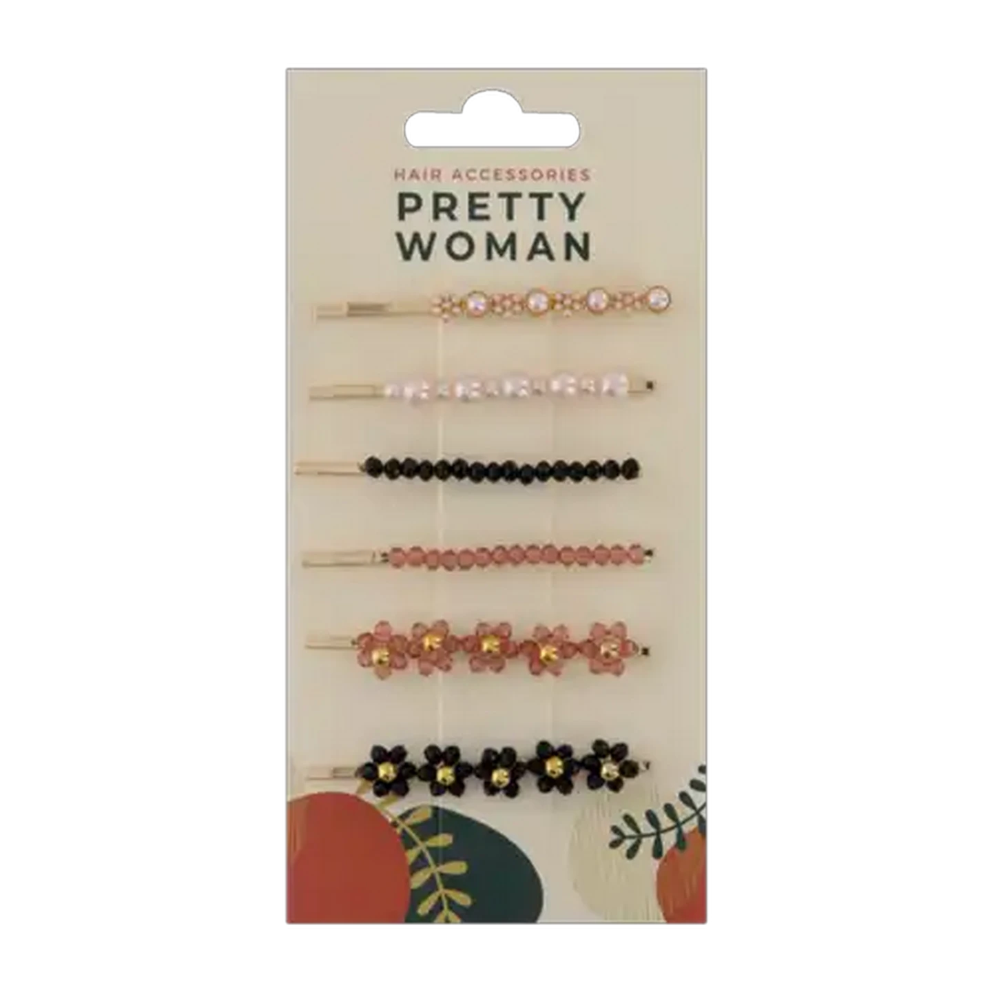 Image of Pretty Woman Pink Lady Pin Set 6 Piece
