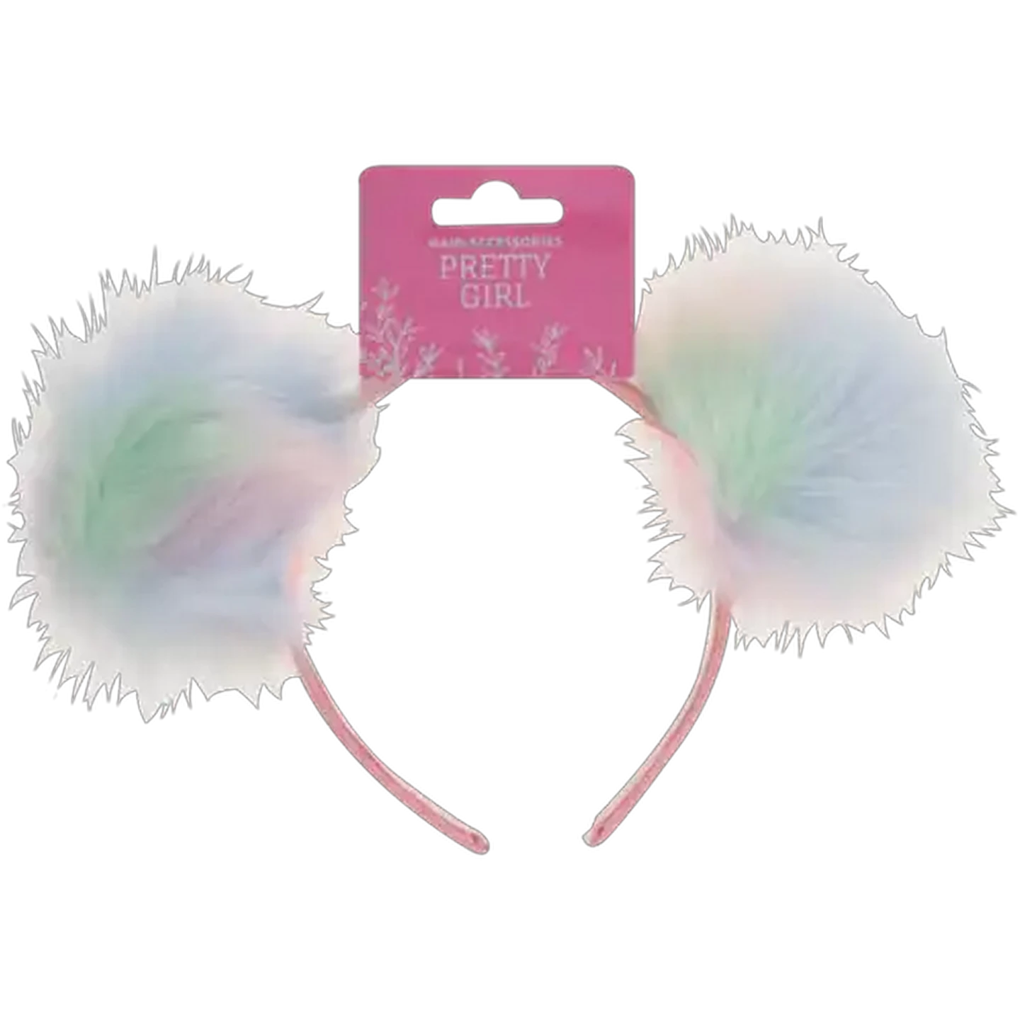 Image of Pretty Girl Furry PomPom Alice Band