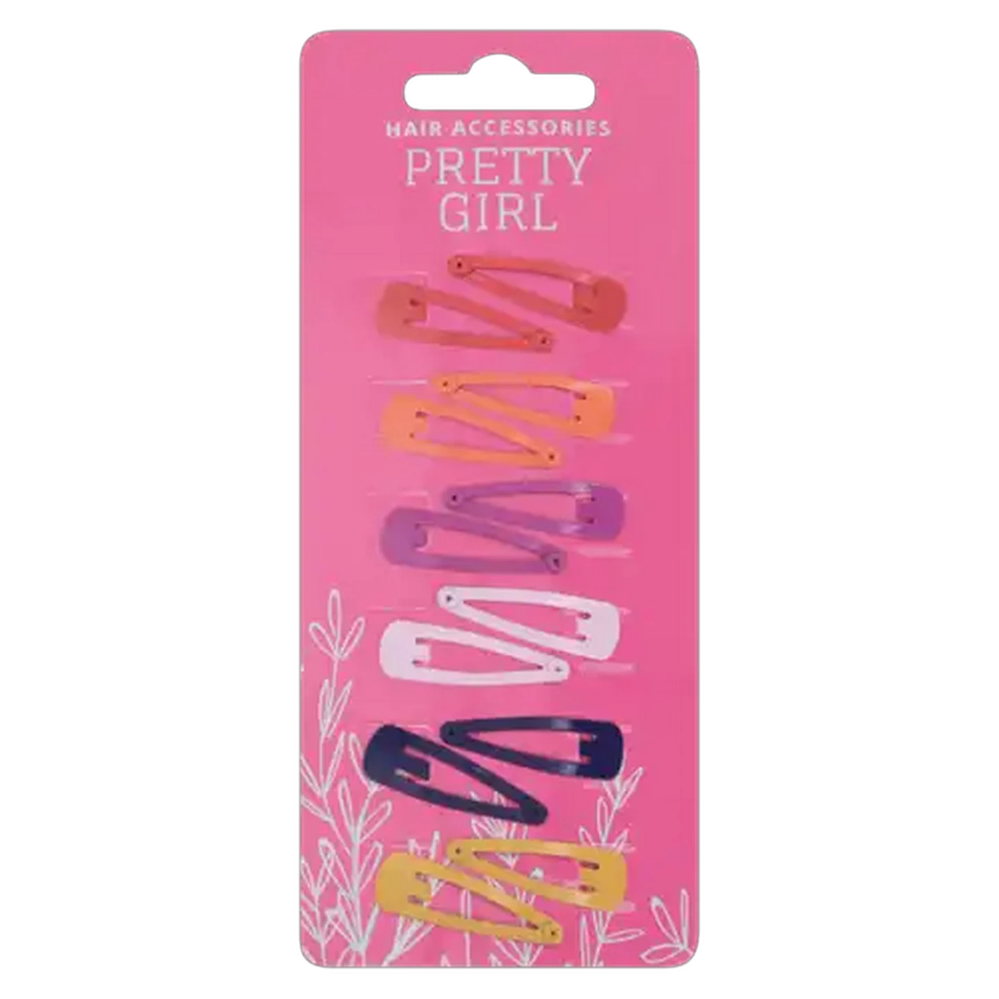 Image of Pretty Girl Solid Colour Hair Clip Set 12 Pack