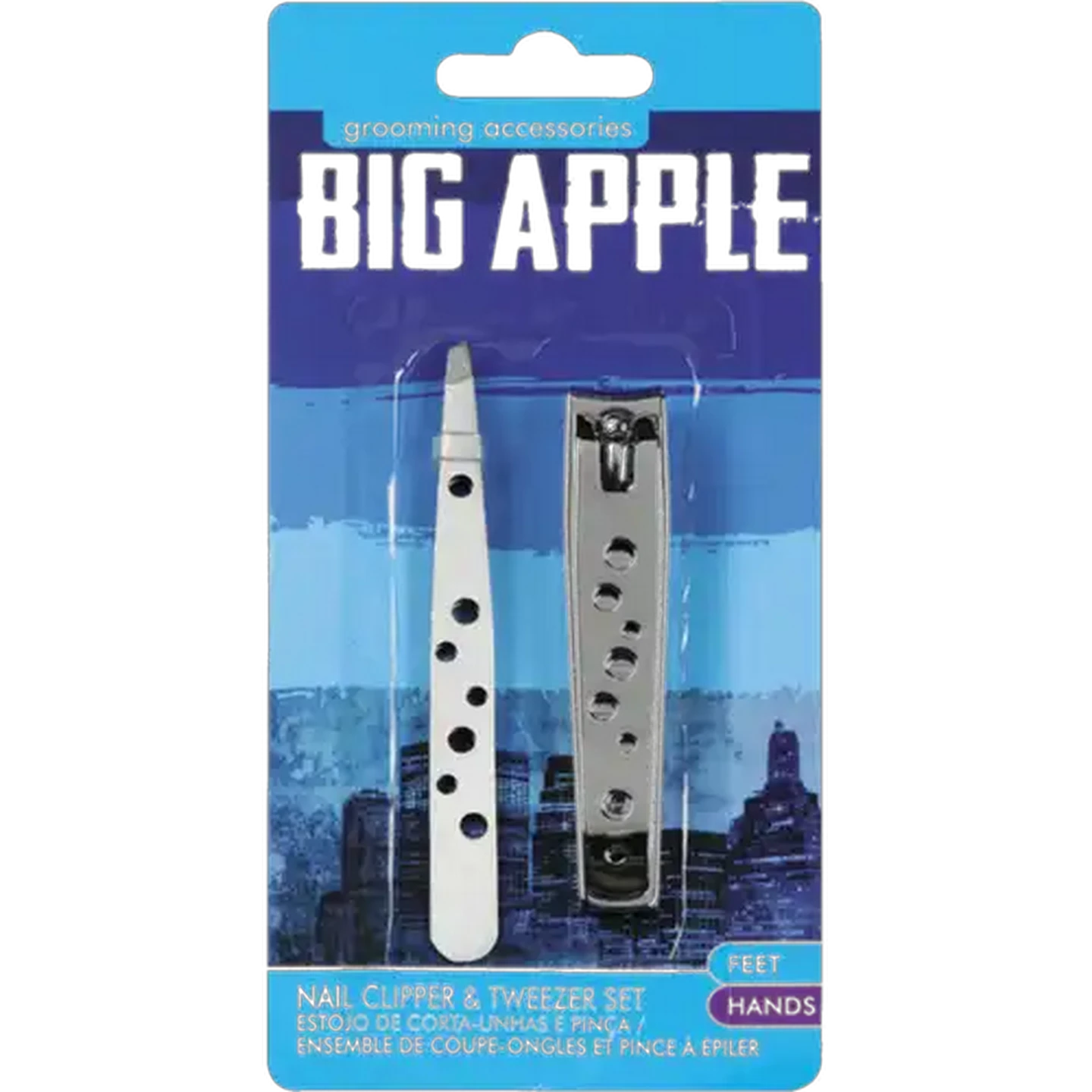Image of Big Apple Nail Clipper Set With Tweezer 2 Piece
