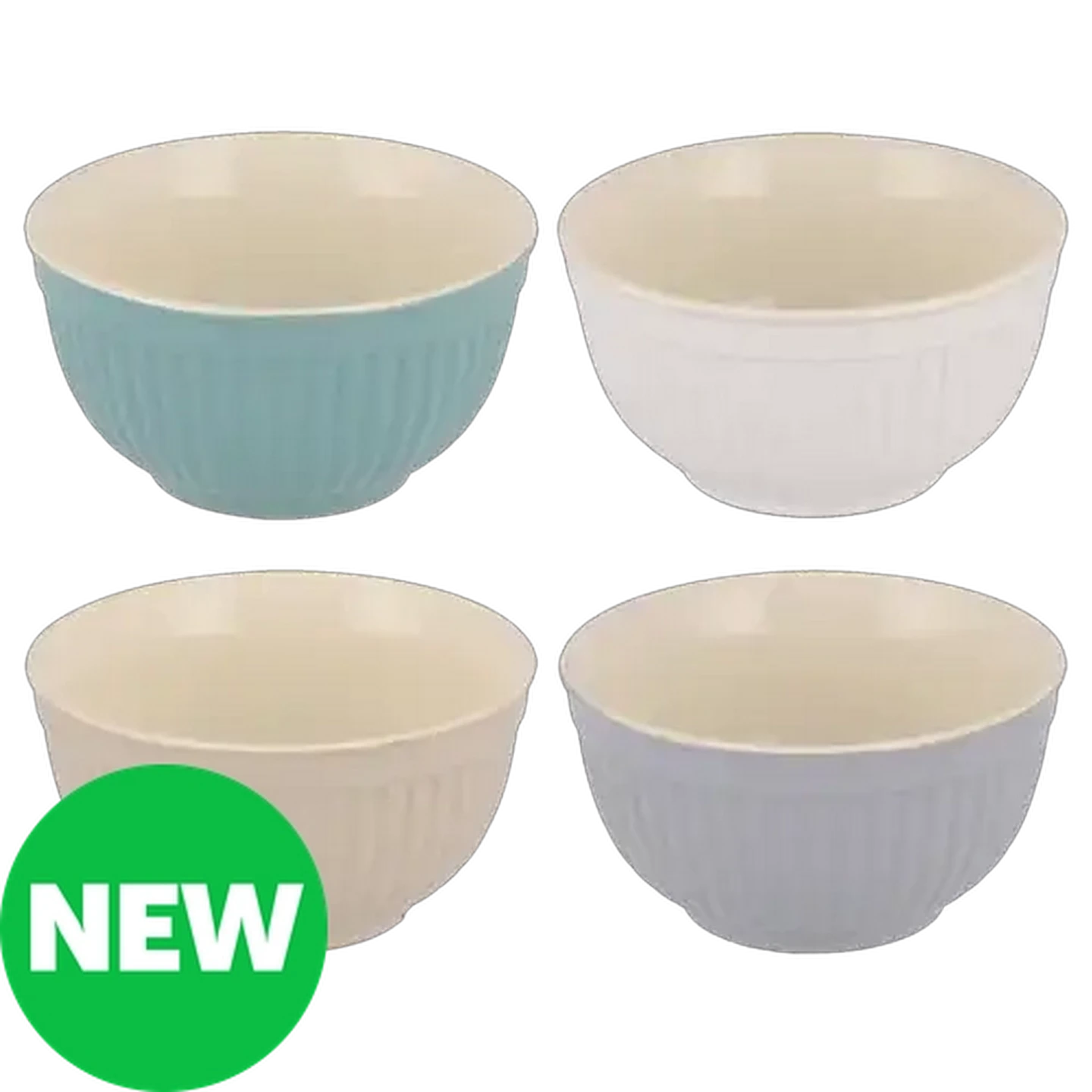 Image of Coastal Ridge Stoneware Bowl 14.7cm (Colour May Vary)