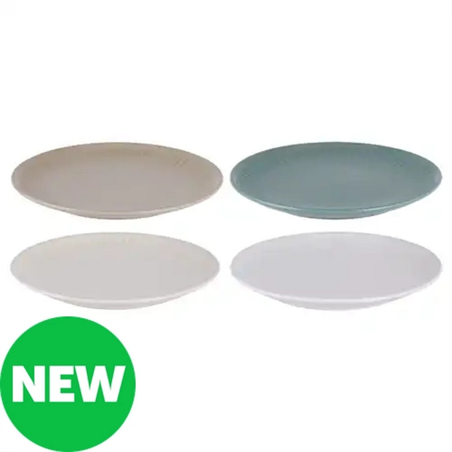 Image of Coastal Ridge Stoneware Side Plate 21.2cm (Colour May Vary)