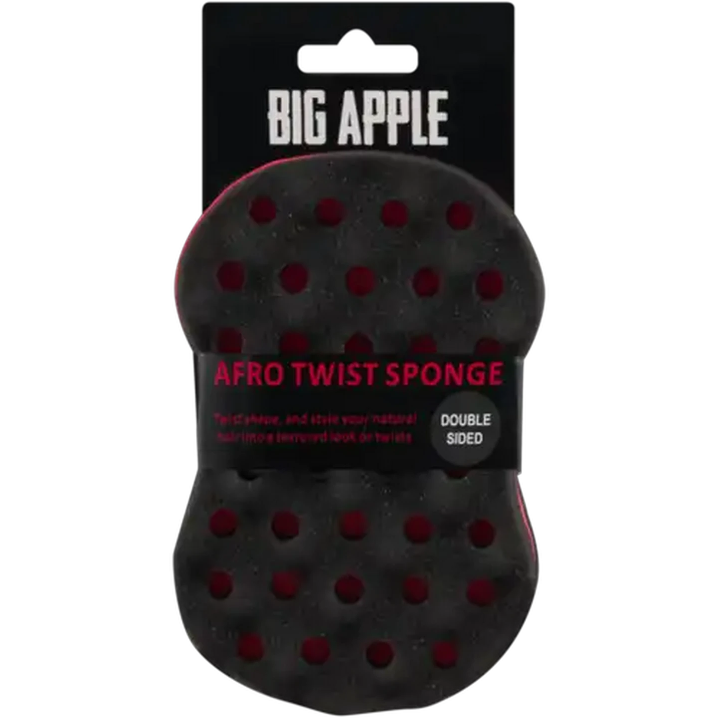 Image of Big Apple Black Double Sided Afro Twist Sponge