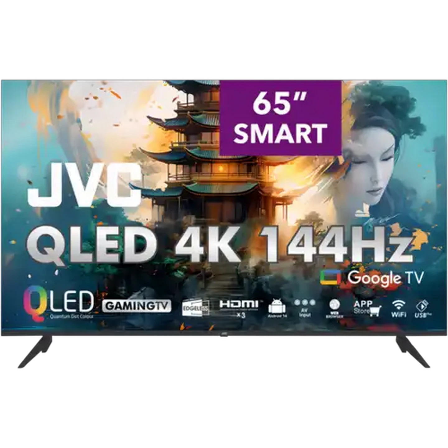 Image of JVC 65 Inch 4K QLED Google TV