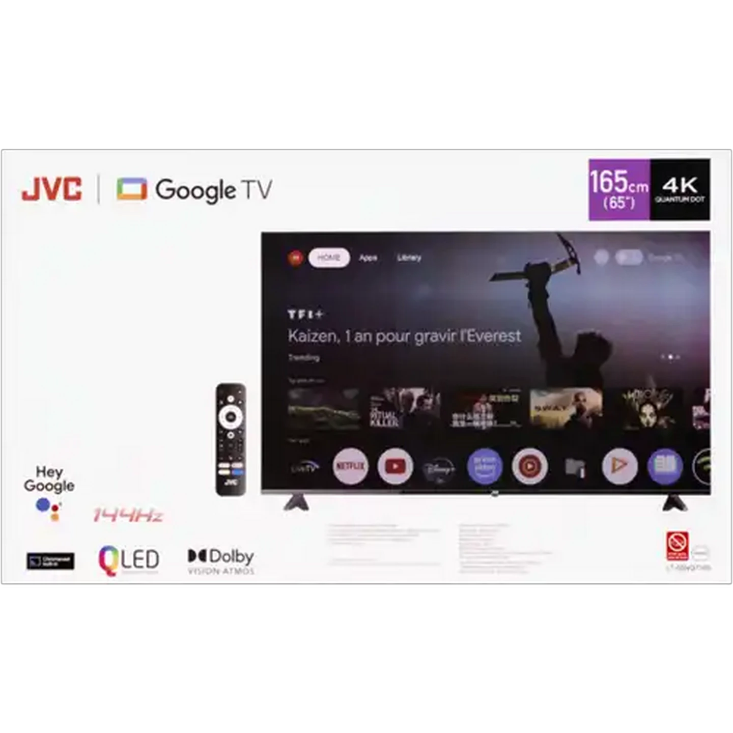 Image of JVC 65 Inch 4K QLED Google TV