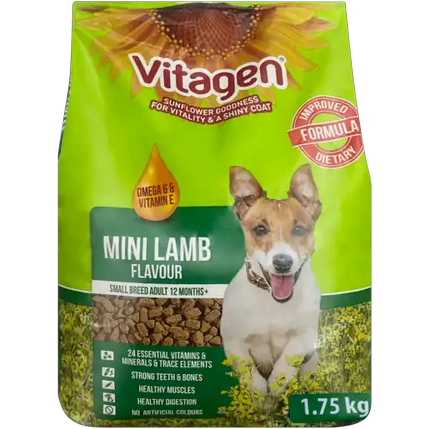 Image of Vitagen Mini Lamb Flavour Adult Dry Dog Food 1.75kg