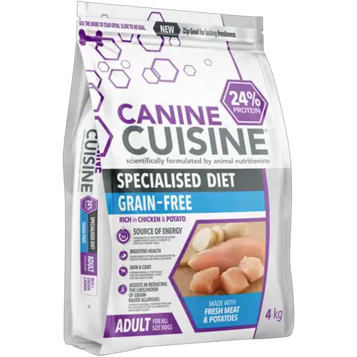 Image of Canine Cuisine Grain-Free Specialised Diet All Breed Adult Dog Food 4kg