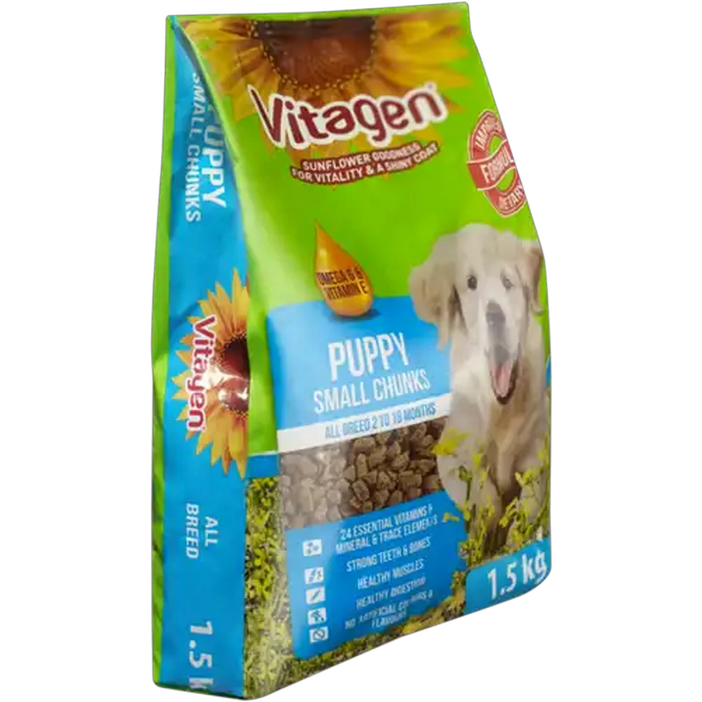 Image of Vitagen Small Chunks Puppy Dry Dog Food 1.5kg