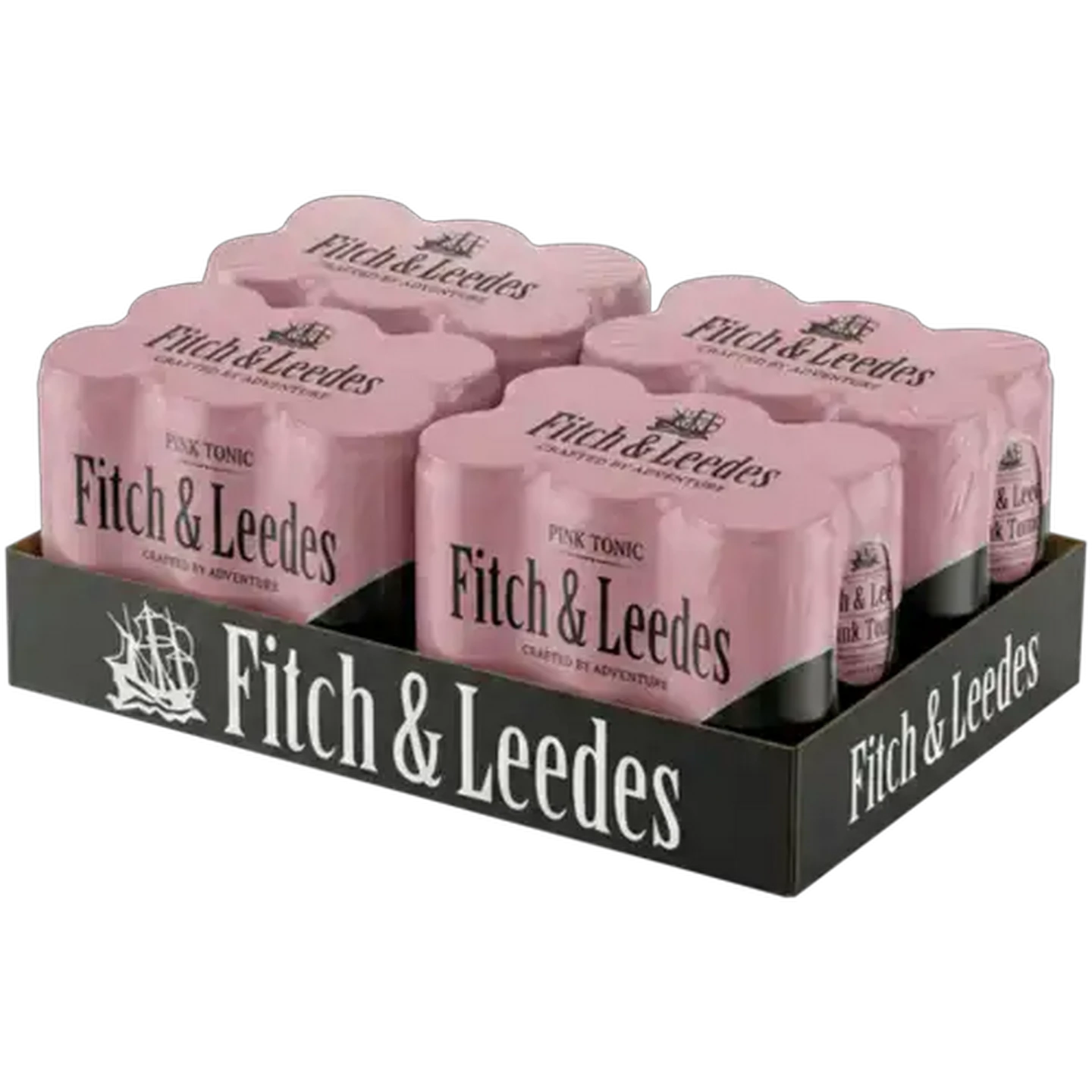 Image of Fitch & Leedes Pink Tonic Sparkling Drink 24 x 200ml