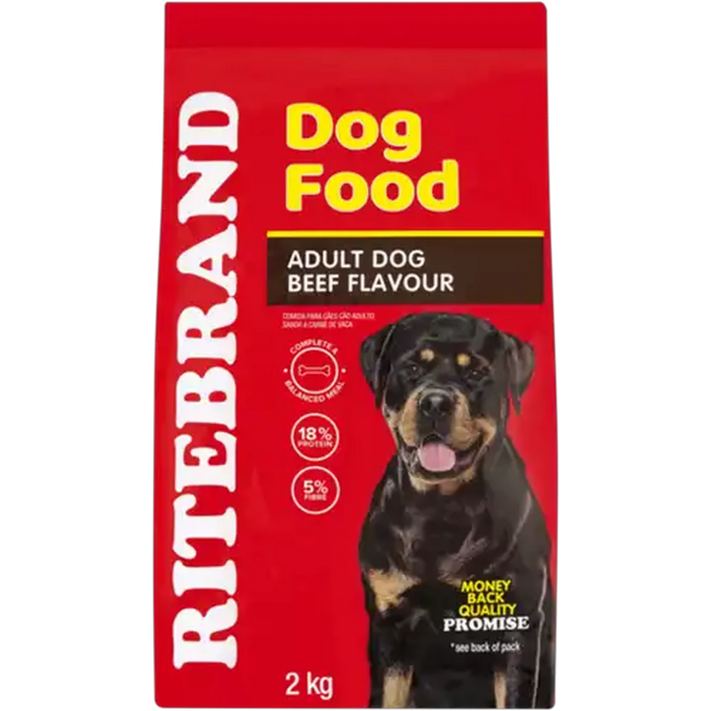 Image of Ritebrand Beef Flavour Adult Dry Dog Food 2kg