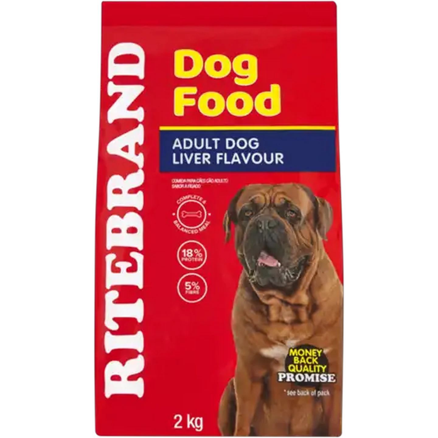 Image of Ritebrand Liver Flavour Adult Dry Dog Food 2kg