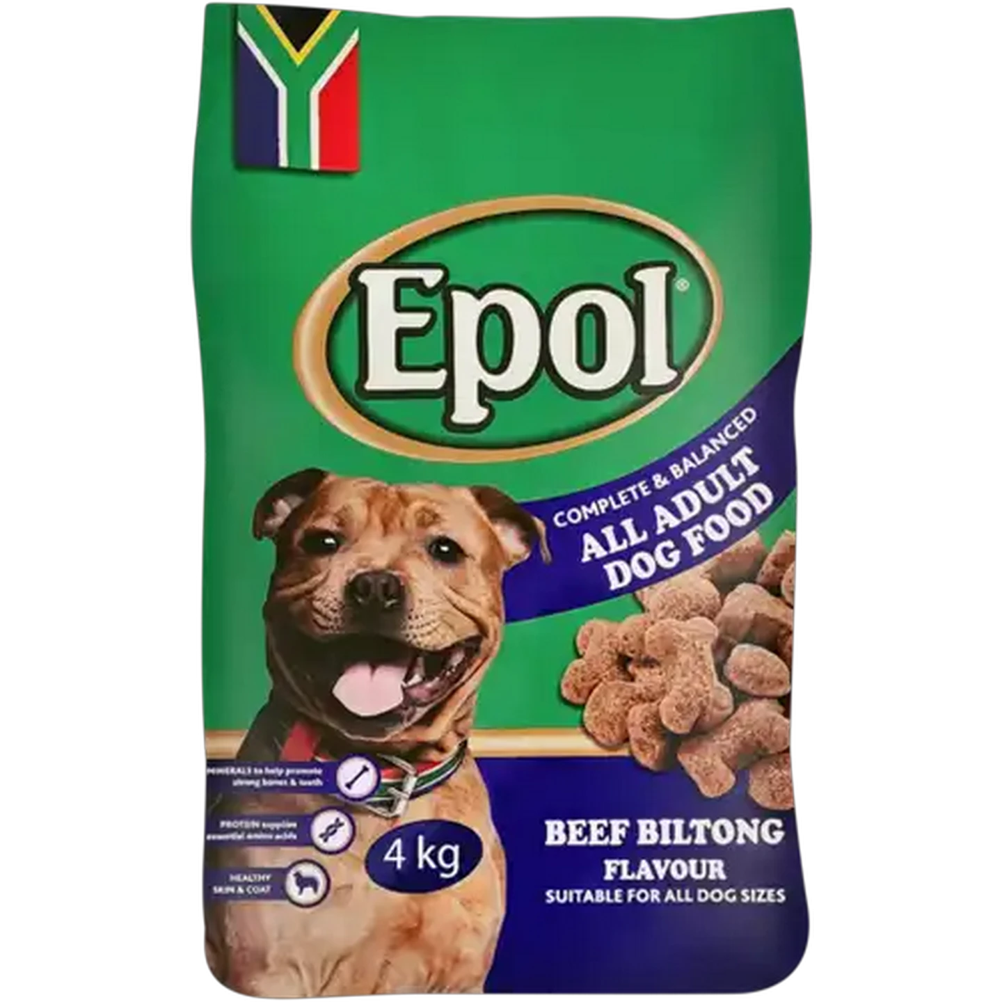 Image of Epol Beef Biltong Flavour All Adult Dry Dog Food 4kg