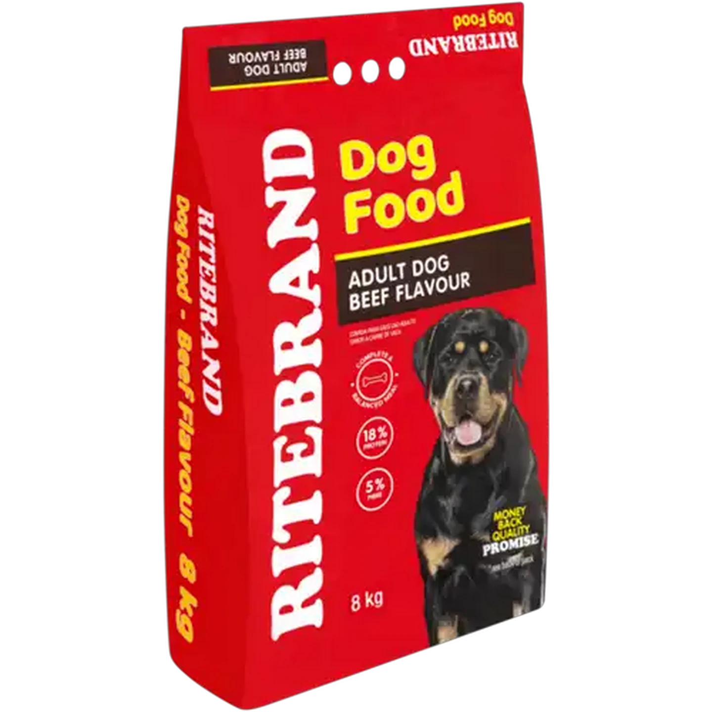 Image of Ritebrand Beef Flavour Adult Dry Dog Food 8kg