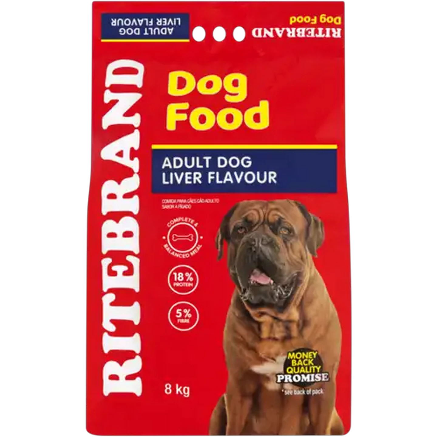 Image of Ritebrand Liver Flavour Adult Dry Dog Food 8kg