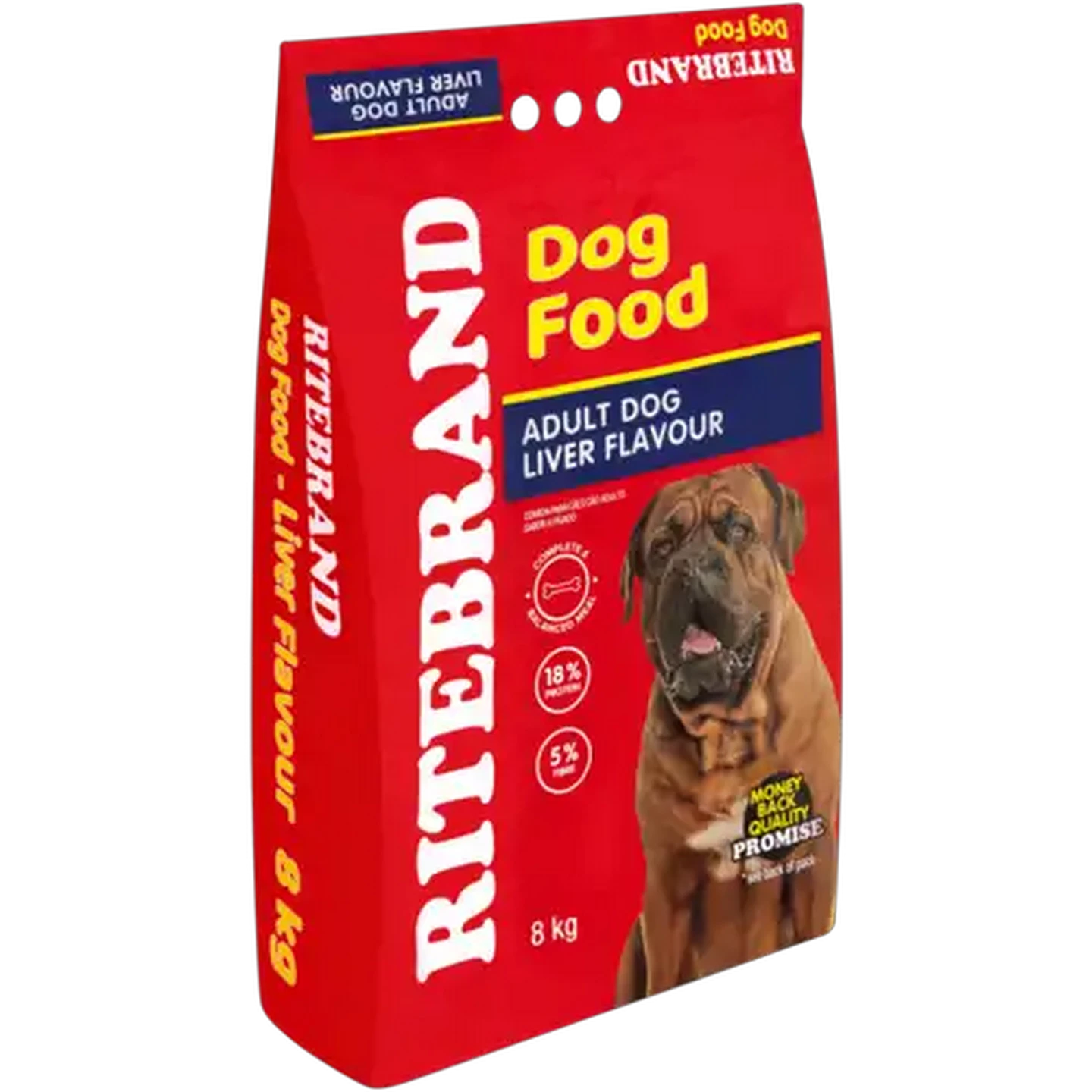 Image of Ritebrand Liver Flavour Adult Dry Dog Food 8kg
