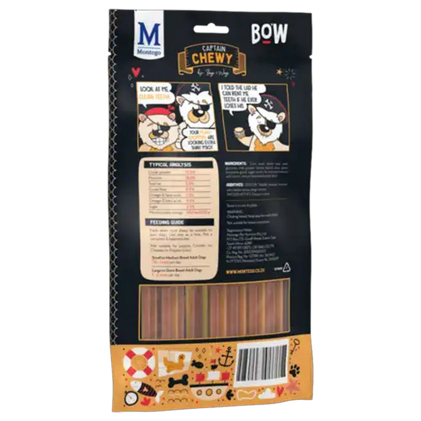 Image of Montego Bags o' Wags Chewies Healthy Butternut Flavoured Dental Sticks 120g