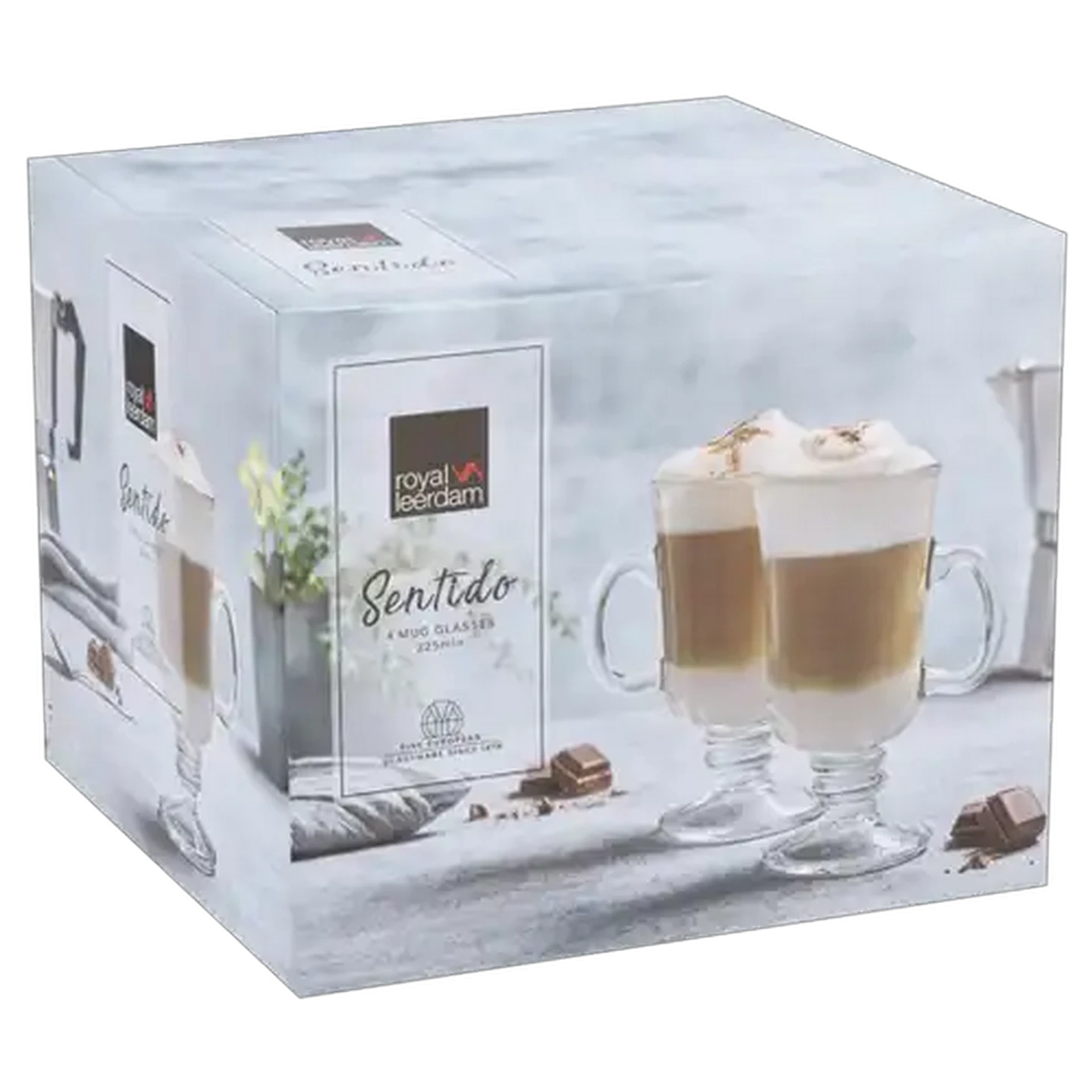 Image of Royal Leerdam Classic Glass Mugs 225ml 4-Pack