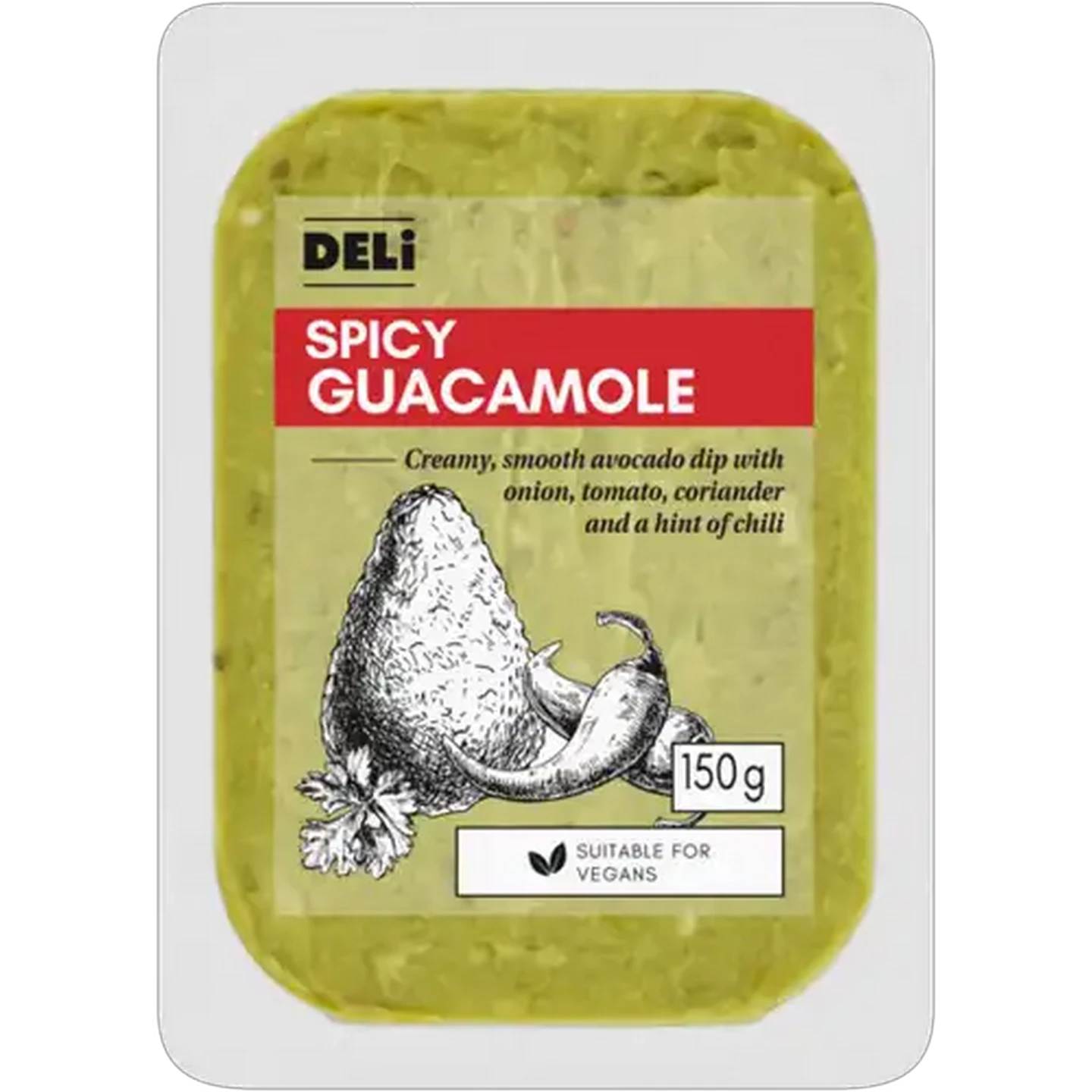 Image of Deli Spicy Guacamole Dip 150g