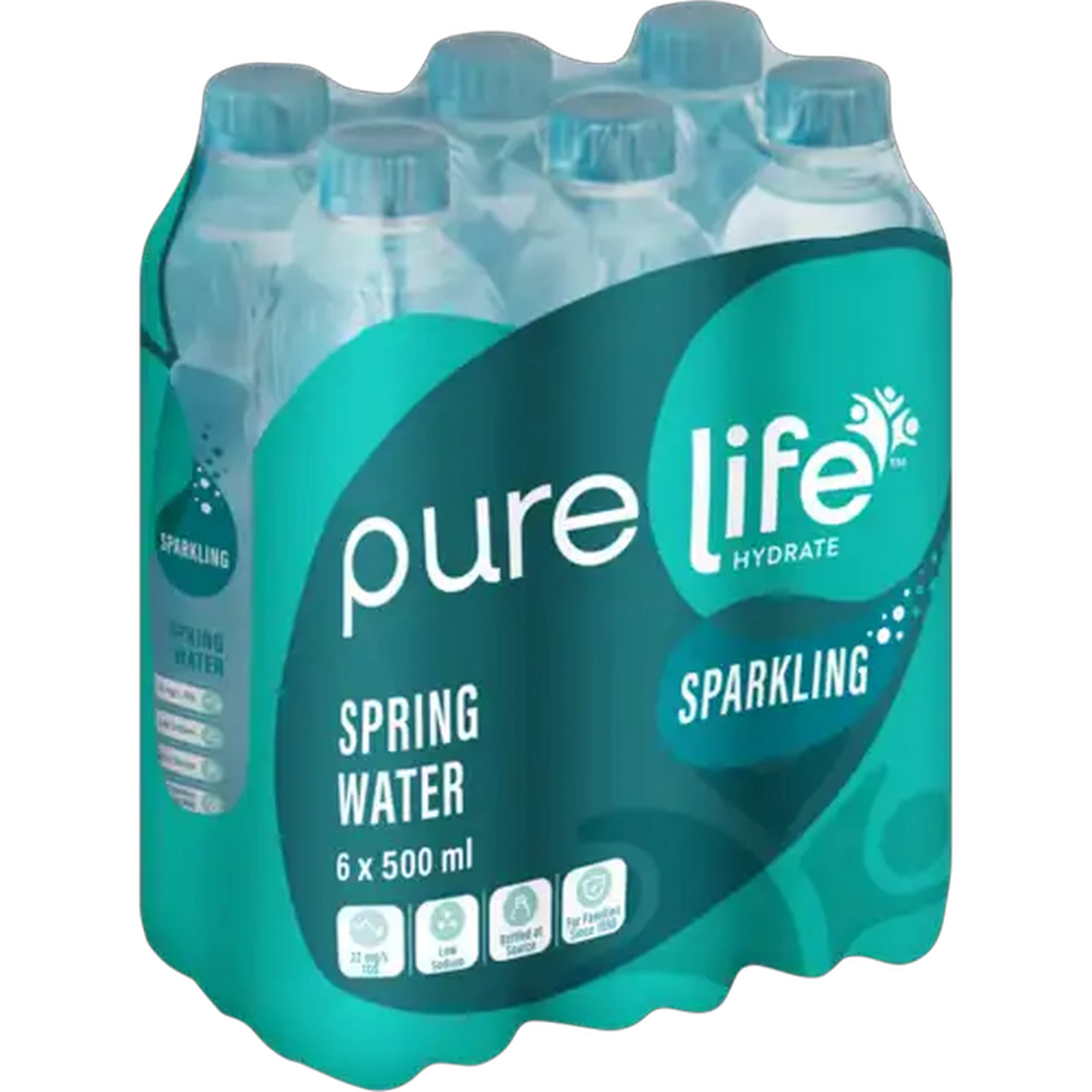 Image of Pure Life Sparkling Spring Water 6 x 500ml