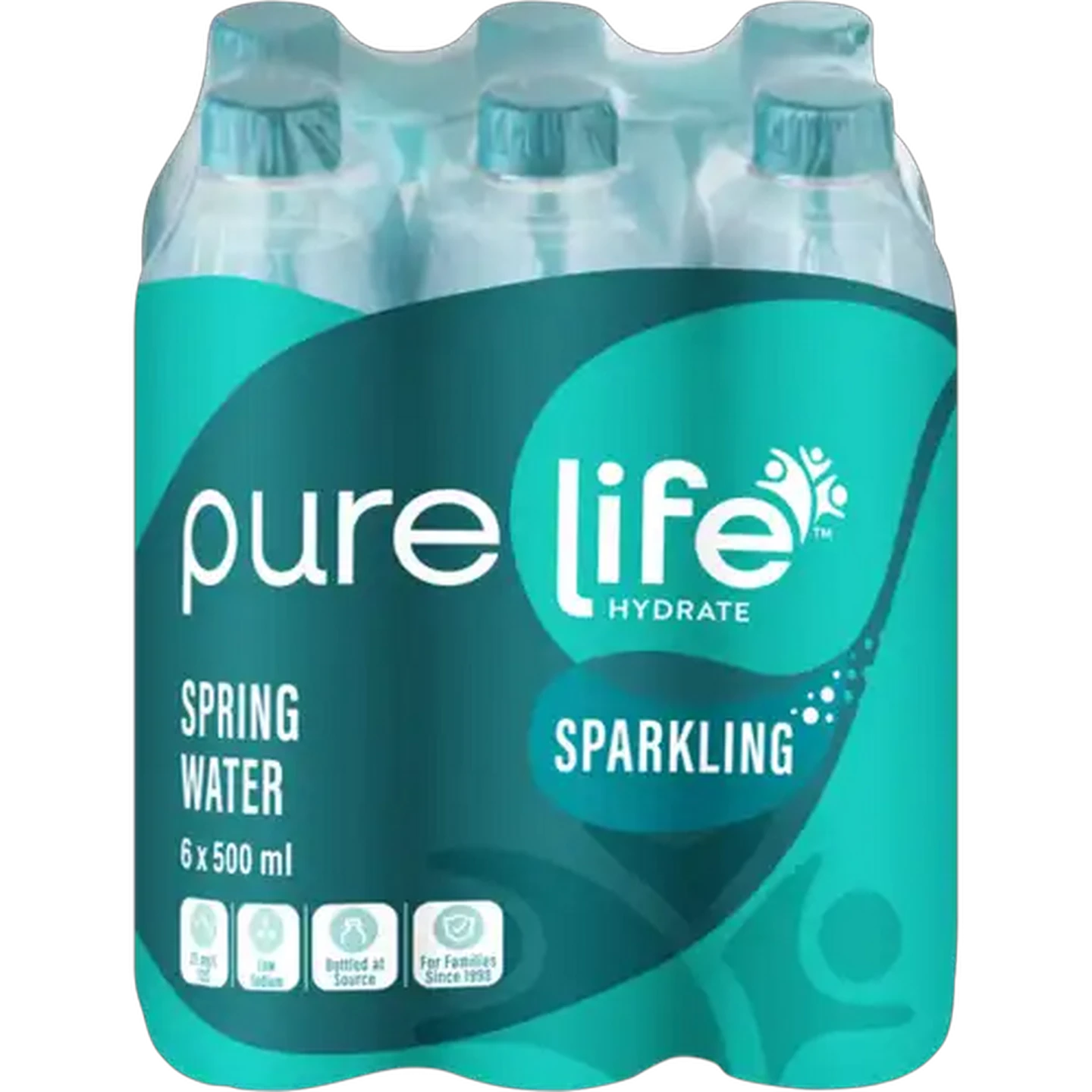 Image of Pure Life Sparkling Spring Water 6 x 500ml