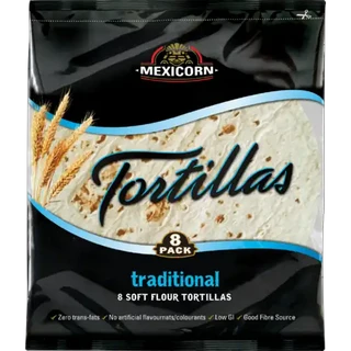 Mexicorn Traditional Soft Flour Tortillas 8 Pack