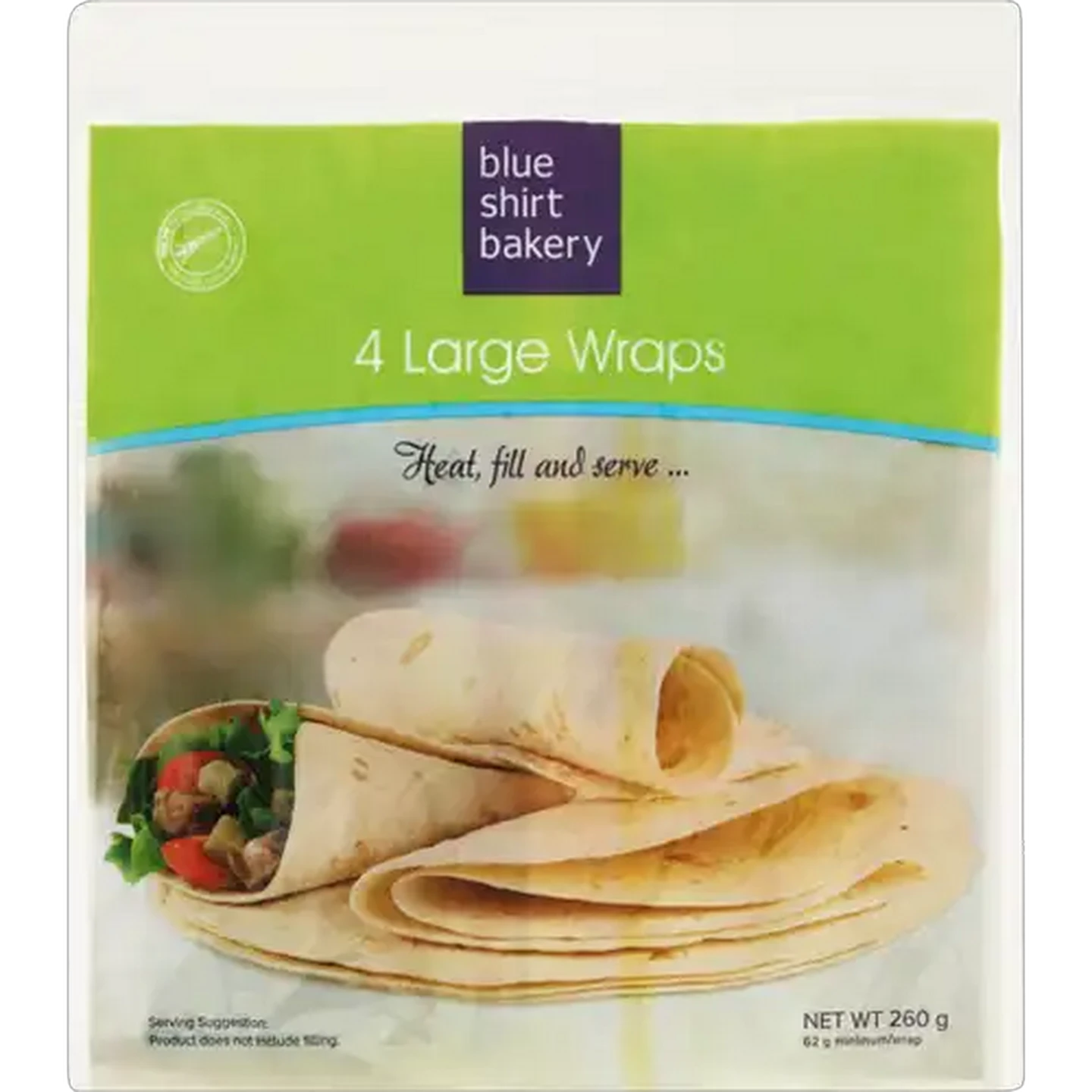 Image of Blue Shirt Bakery Large White Flour Wrap 4 Pack