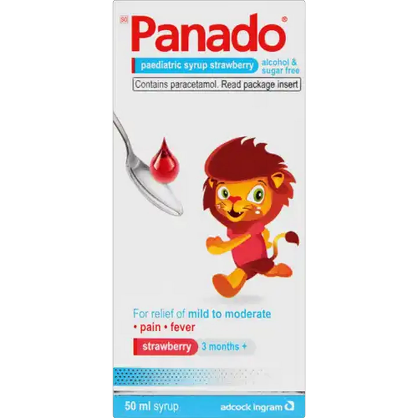 Image of Panado Strawberry Paediatric Syrup 50ml