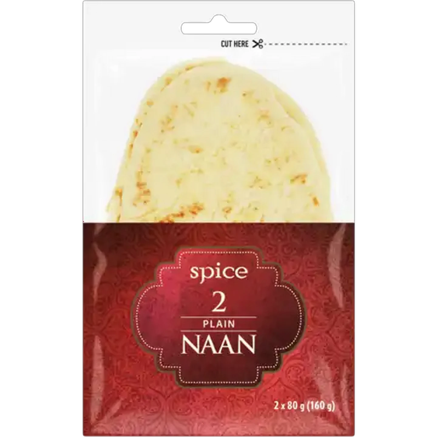Image of Spice Plain Naan 2 x 80g
