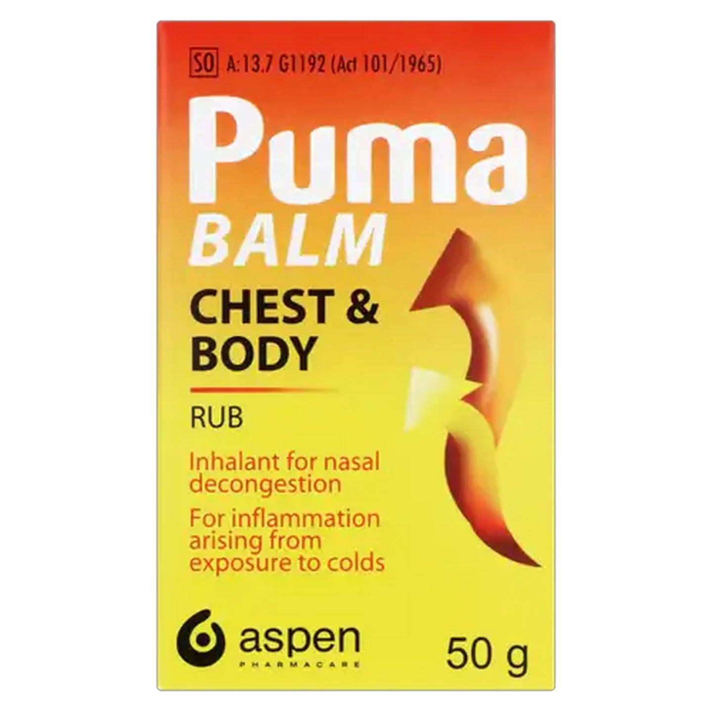 Image of Puma Balm Chest & Body Rub 50g