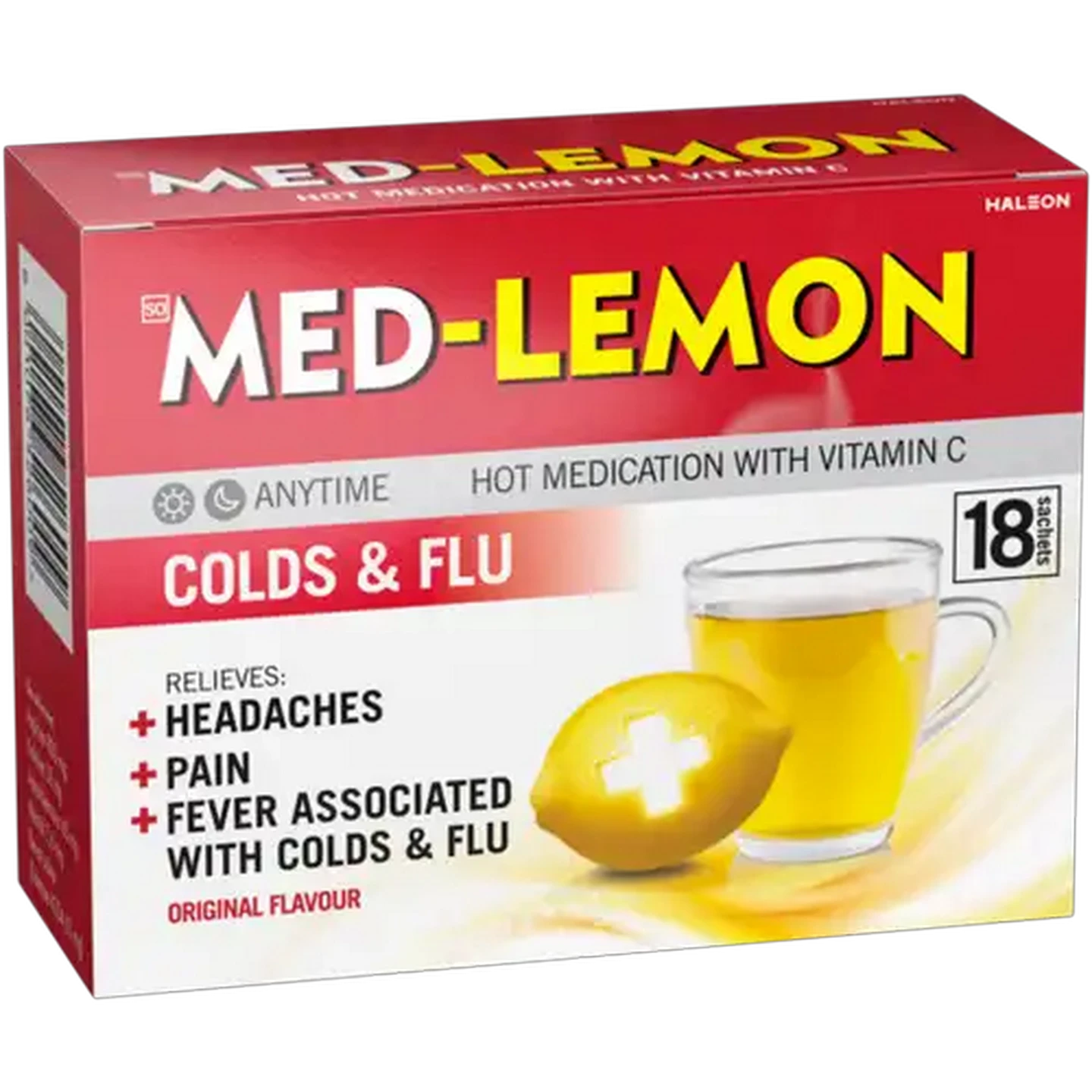 Image of Med-Lemon Original Flavour Hot Medication 18 Pack