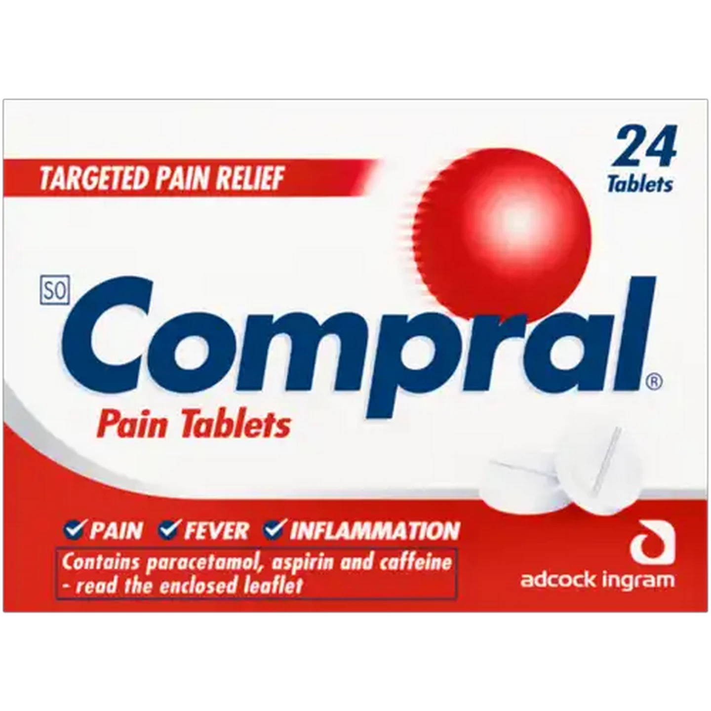Image of Compral Pain Relief Tablets 24 Pack