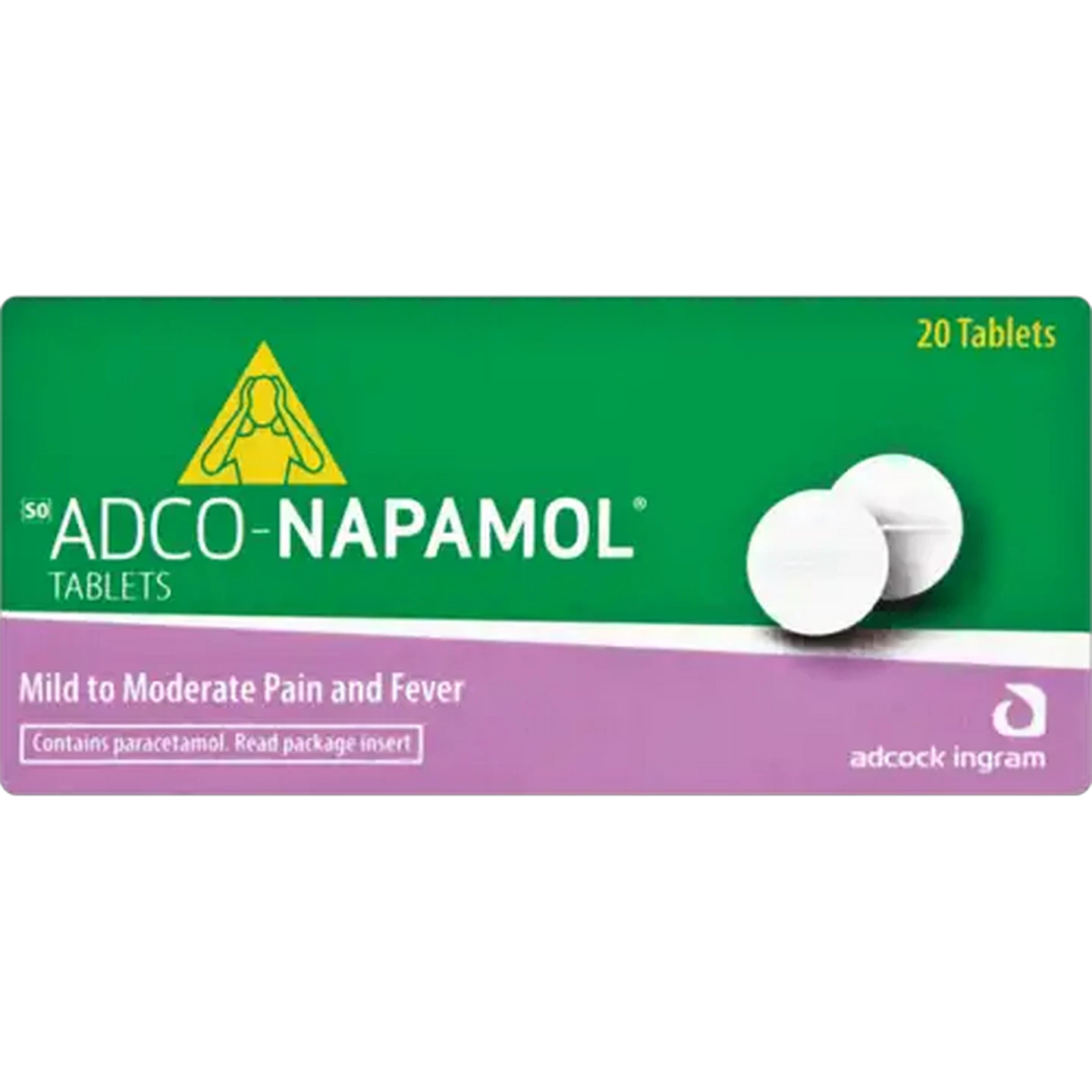 Image of Adco-Napamol Pain Relief Tablets 20 Pack