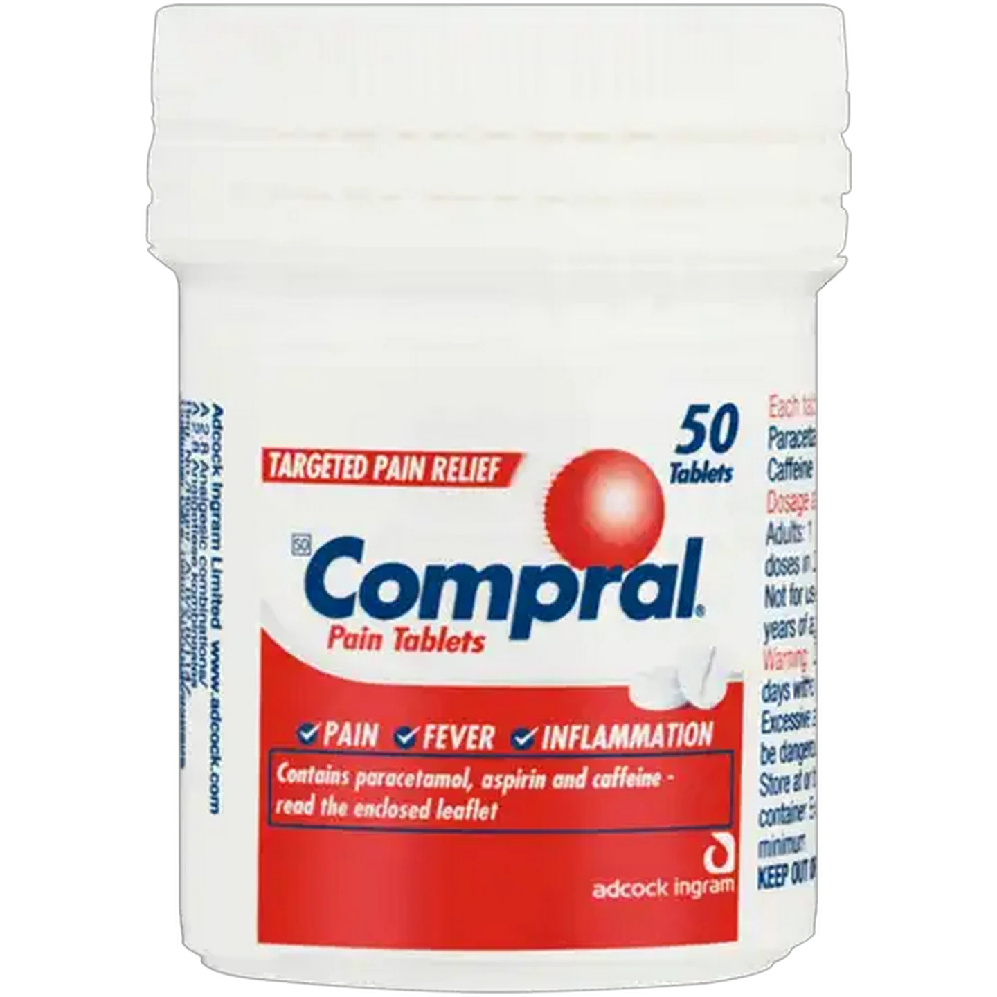 Image of Compral Pain Relief Tablets 50-Pack