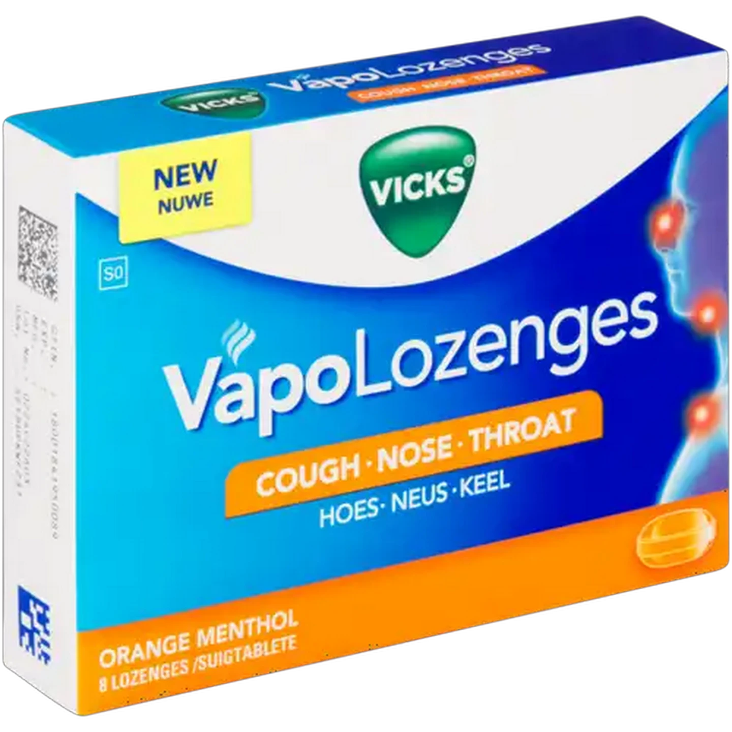 Image of Vicks Vapo Orange Flavoured Lozenges 8 Pack