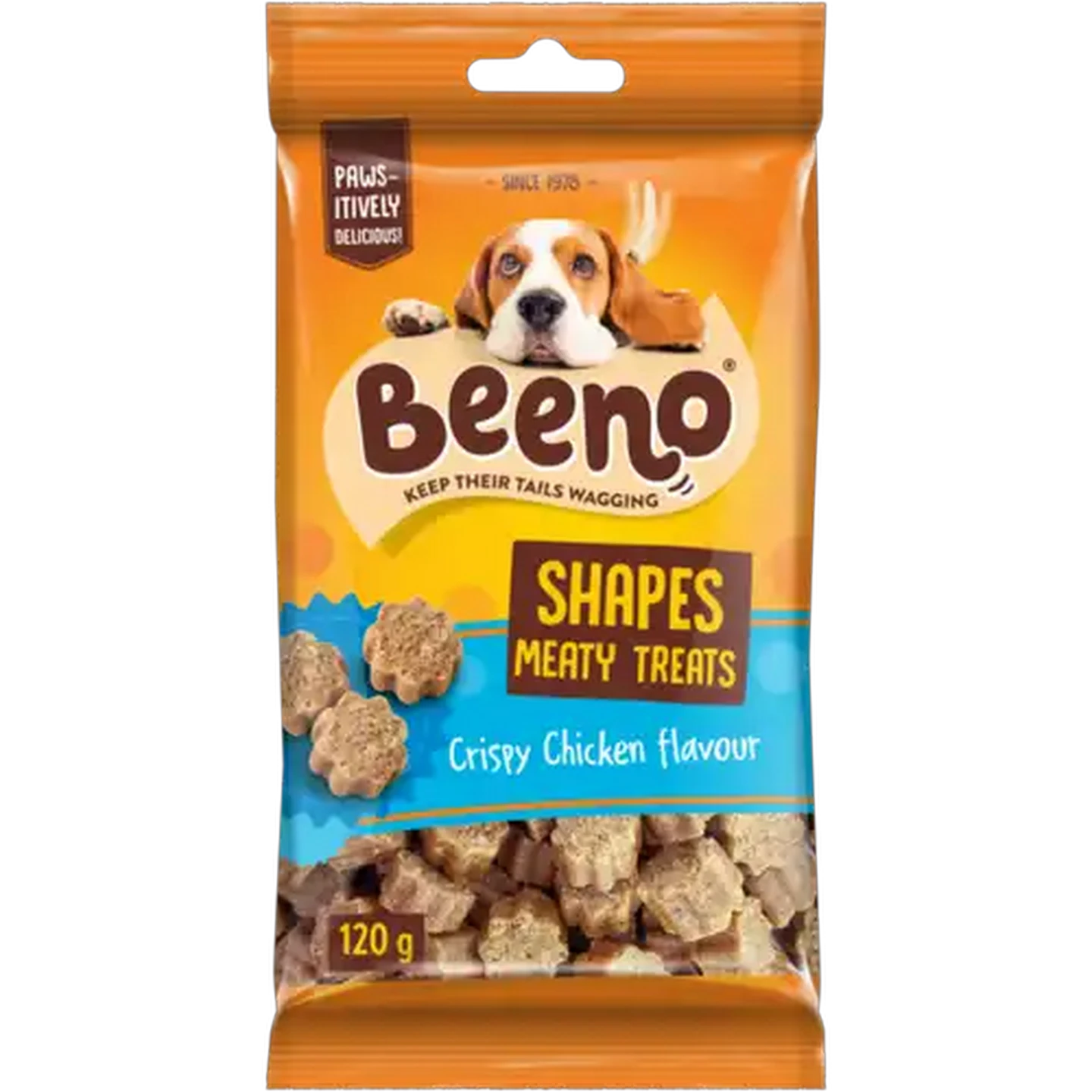Image of BEENO Shapes Crispy Chicken Flavour Meaty Treats 120g