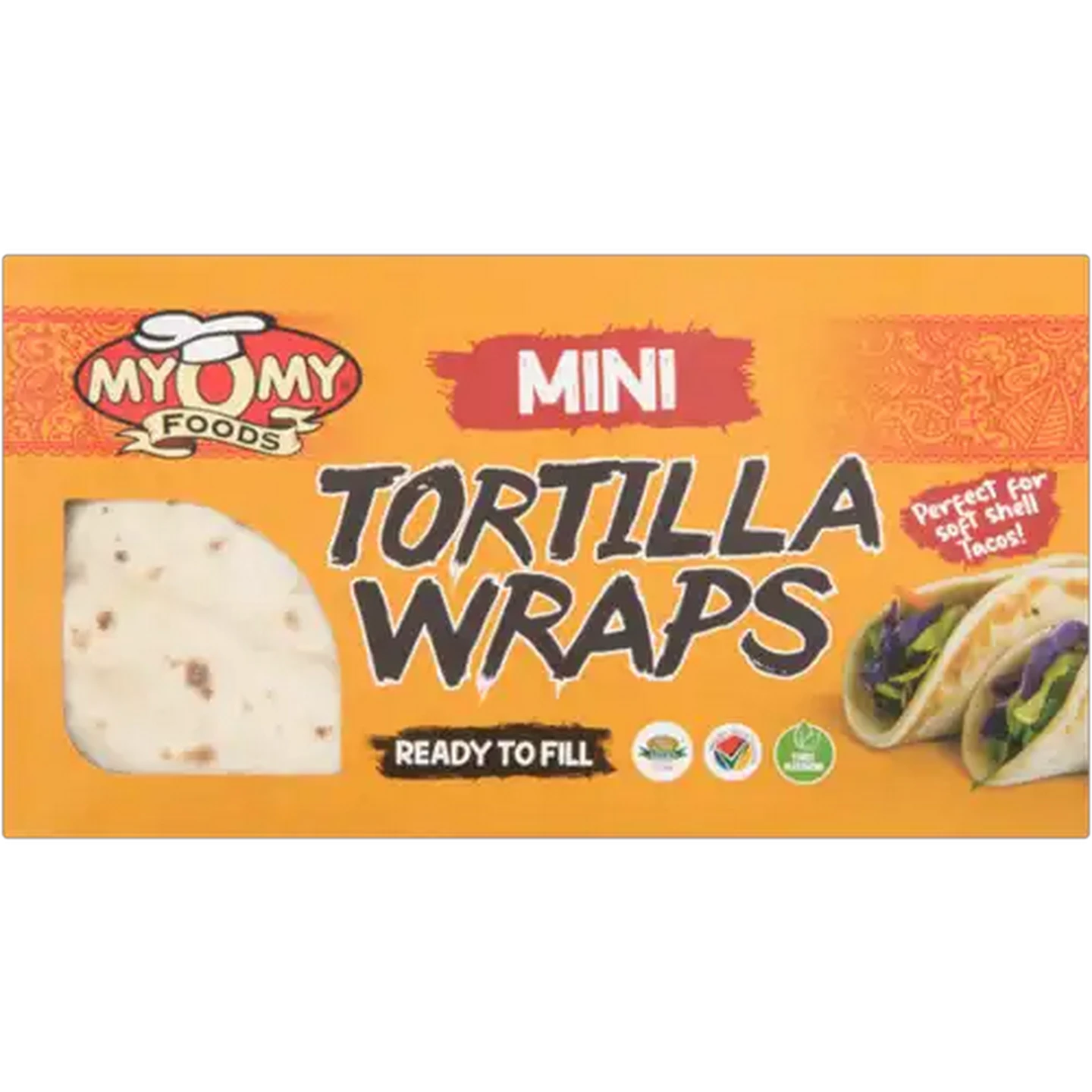 Image of MyOMy Foods Frozen Mini Tortilla Wraps 20 Pack