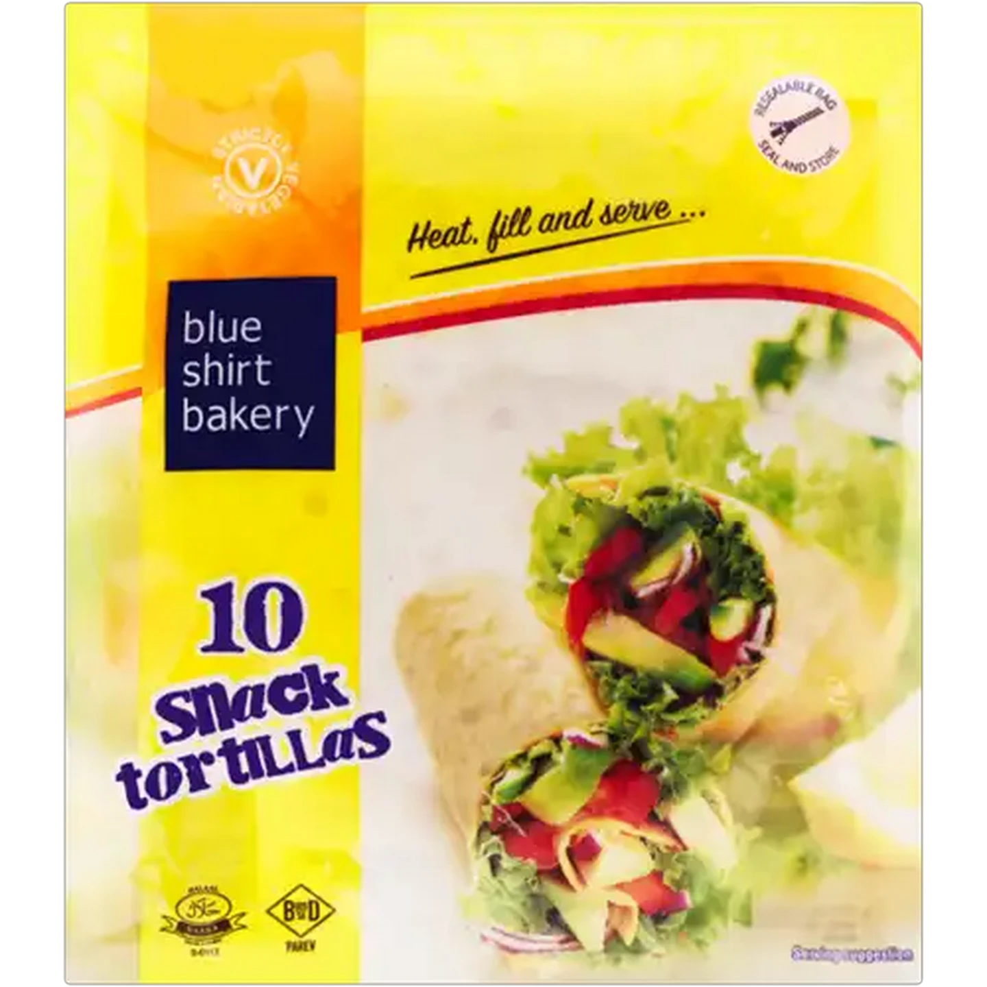 Image of Blue Shirt Bakery Snack Tortillas 10 Pack