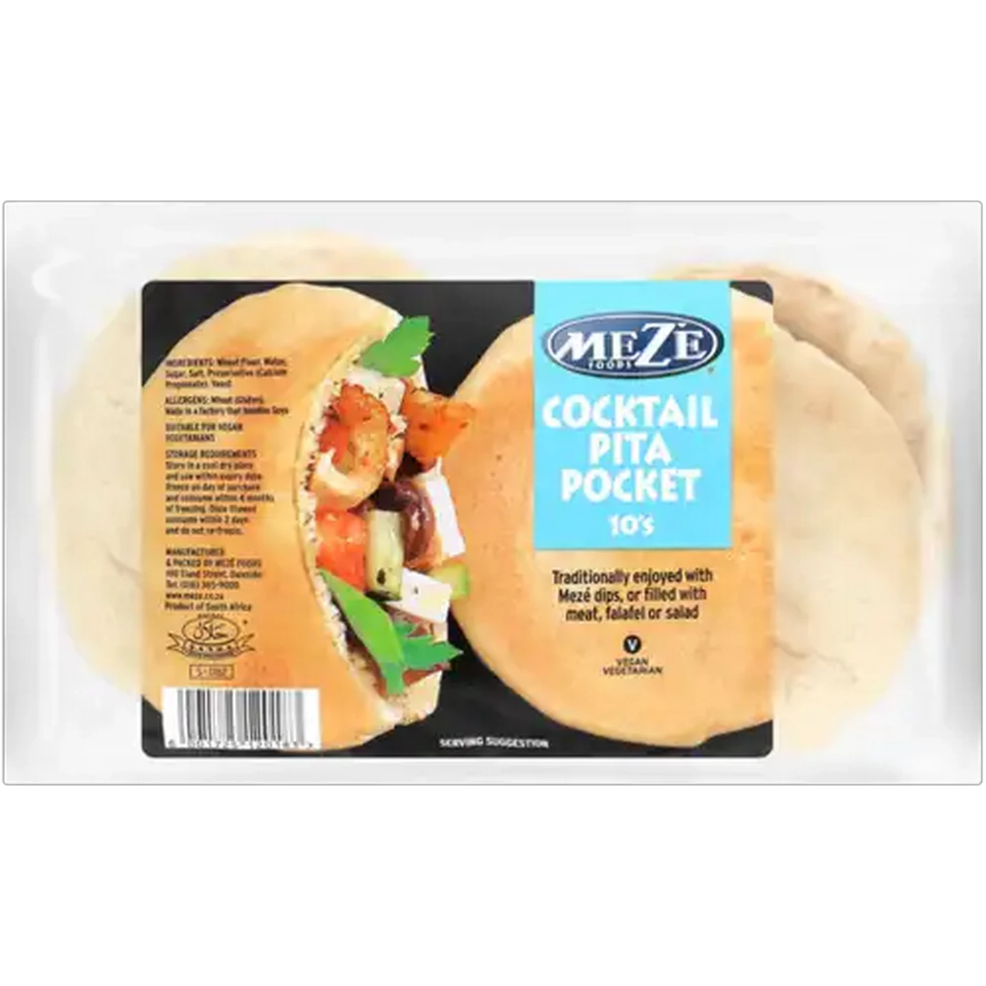 Image of Mezé Foods Cocktail Pita Pocket 10 Pack