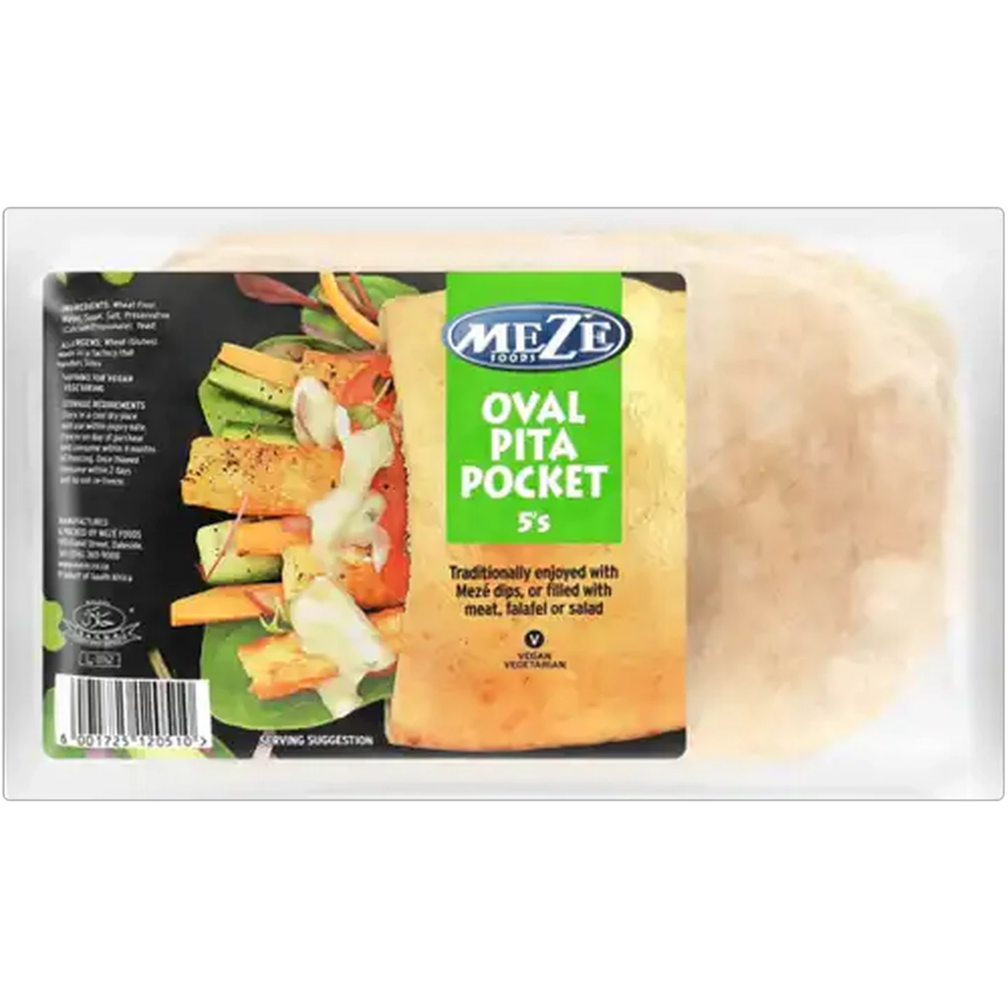 Image of Mezé Foods Oval Pita Pocket 5 Pack
