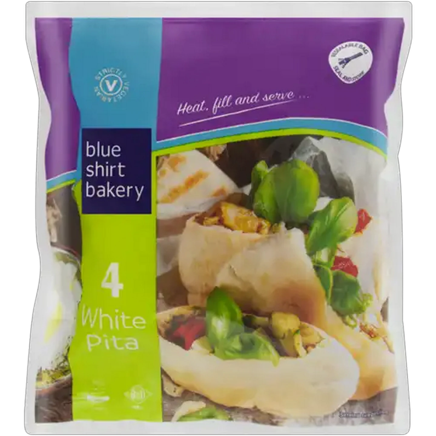 Image of Blue Shirt Bakery White Pita 4 Pack