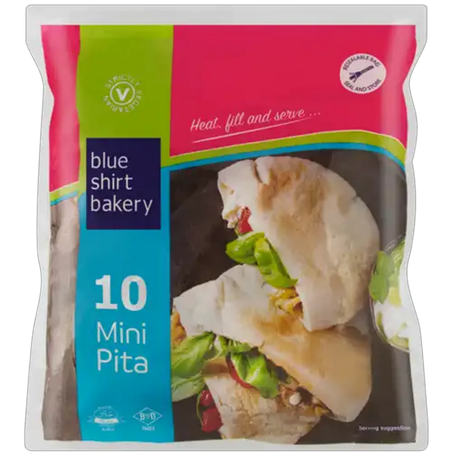 Image of Blue Shirt Bakery Mini Pita 10 Pack