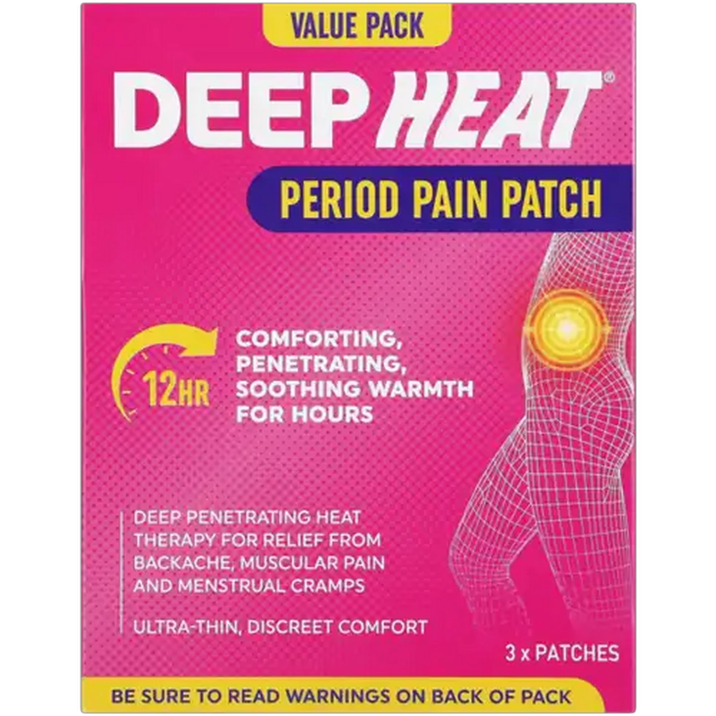 Image of Deep Heat Period Pain Patch 3 Pack