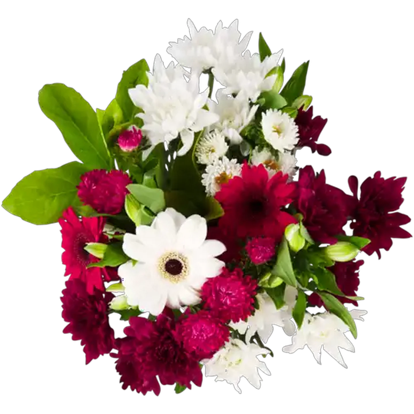 Image of Valentine's Red & White Bouquet