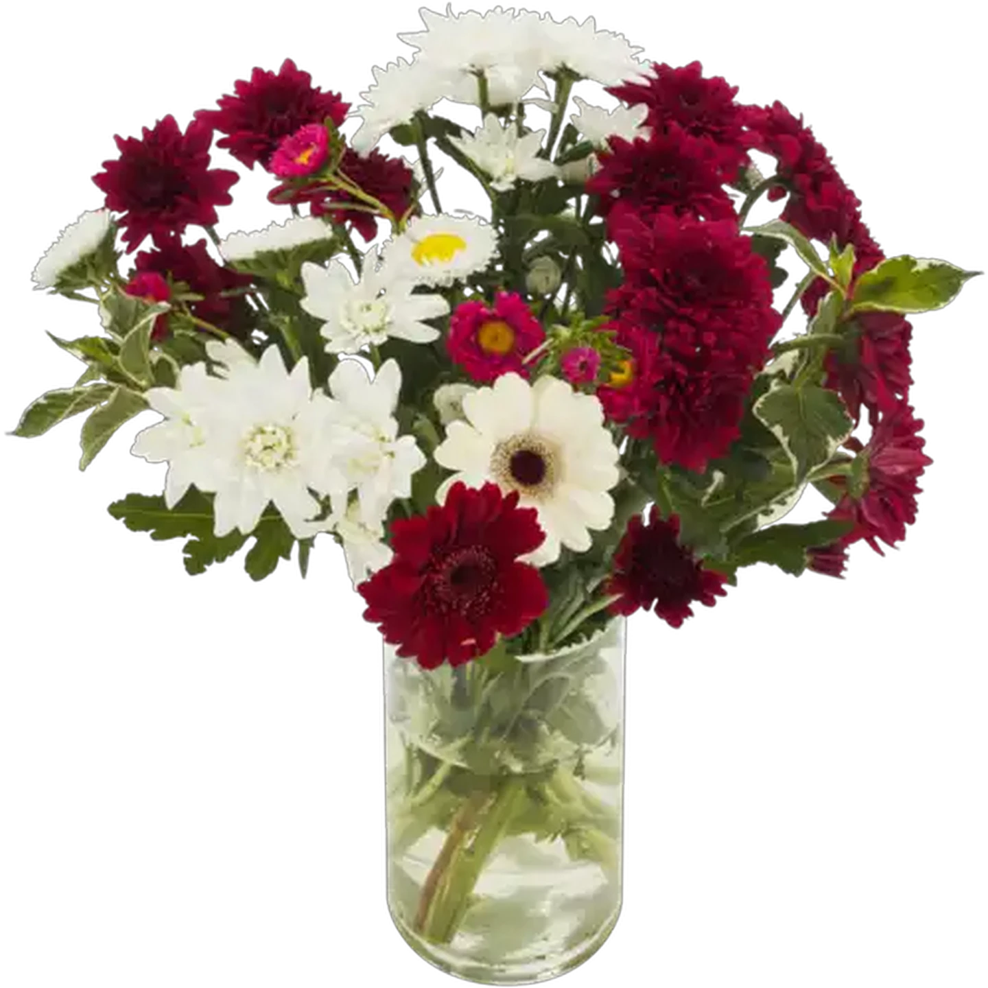 Image of Valentine's Red & White Bouquet