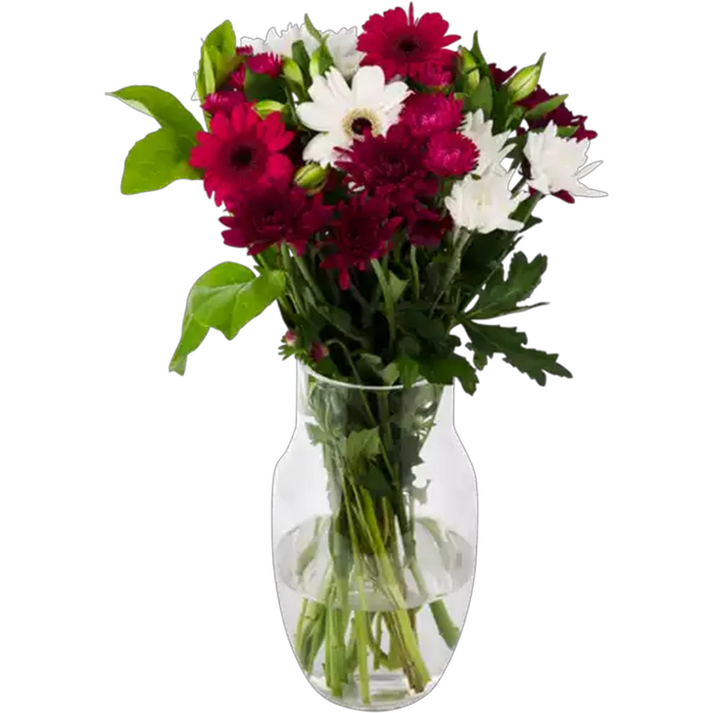 Image of Valentine's Red & White Bouquet