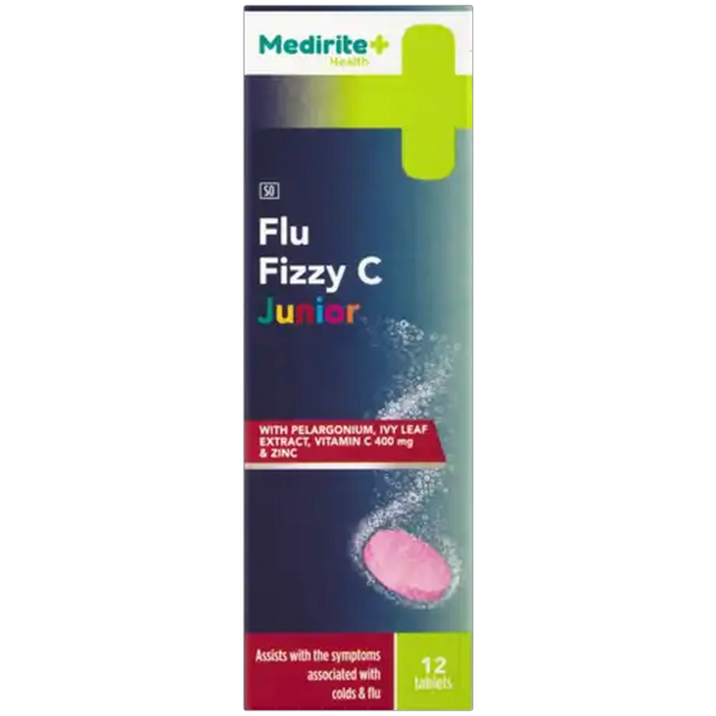 Image of Medirite Junior Flu Fizzy C Tablets 12 Pack