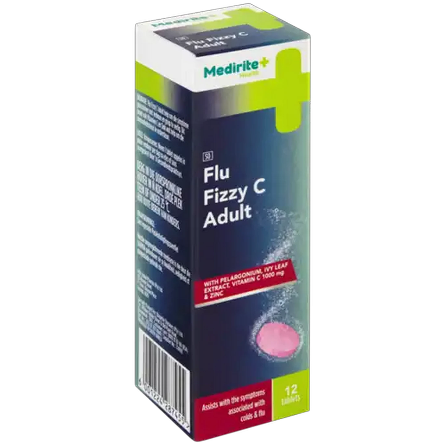 Image of Medirite Adult Flu Fizzy C Tablets 12 Pack