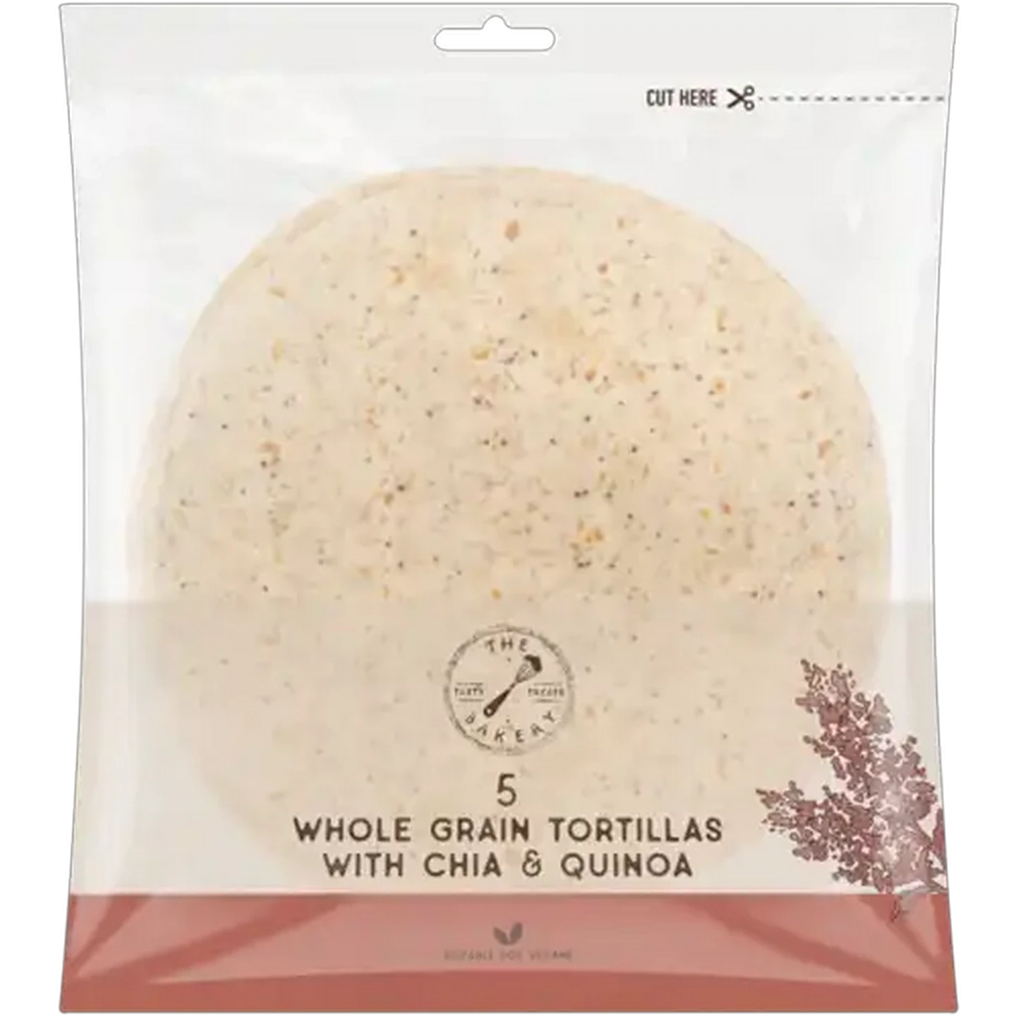Image of The Bakery Whole Grain Tortillas with Chia & Quinoa 5 x 80g