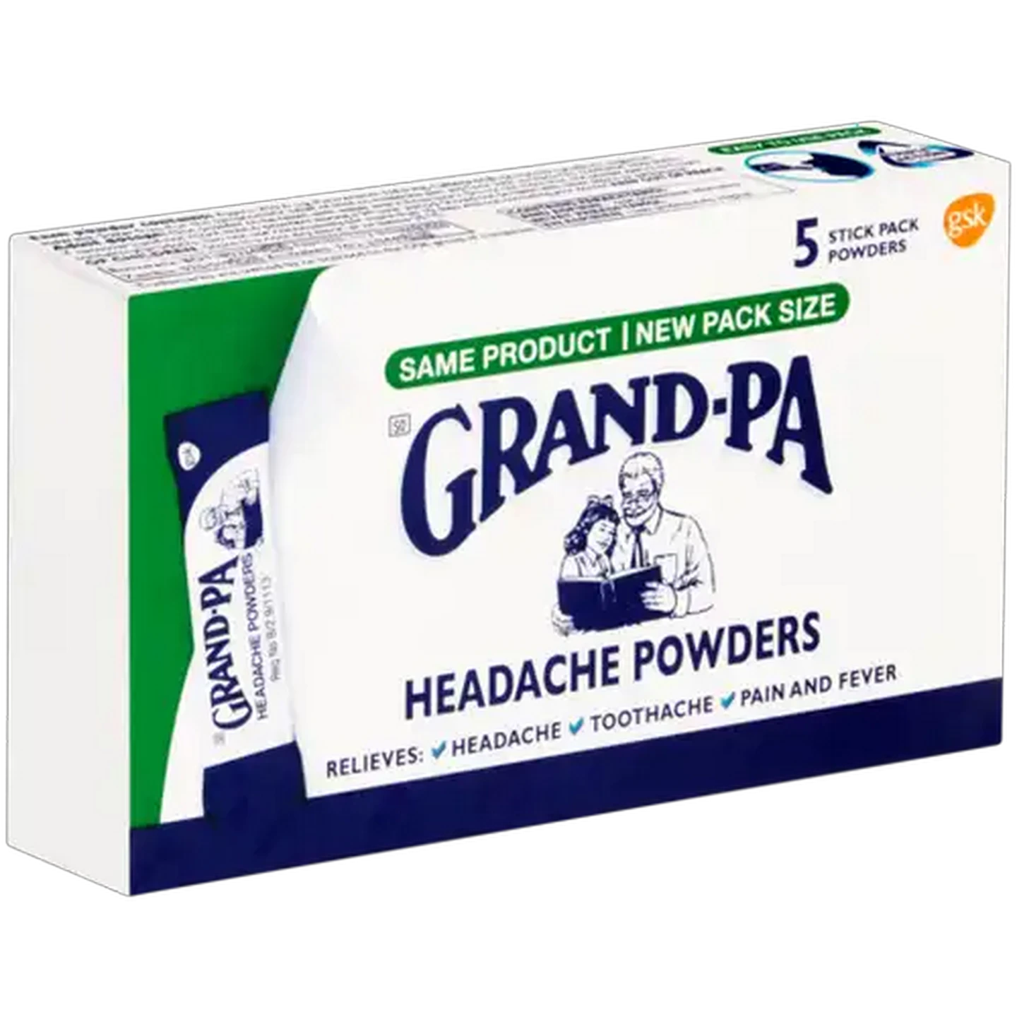 Image of Grand-Pa Headache Powder Sticks 5 Pack